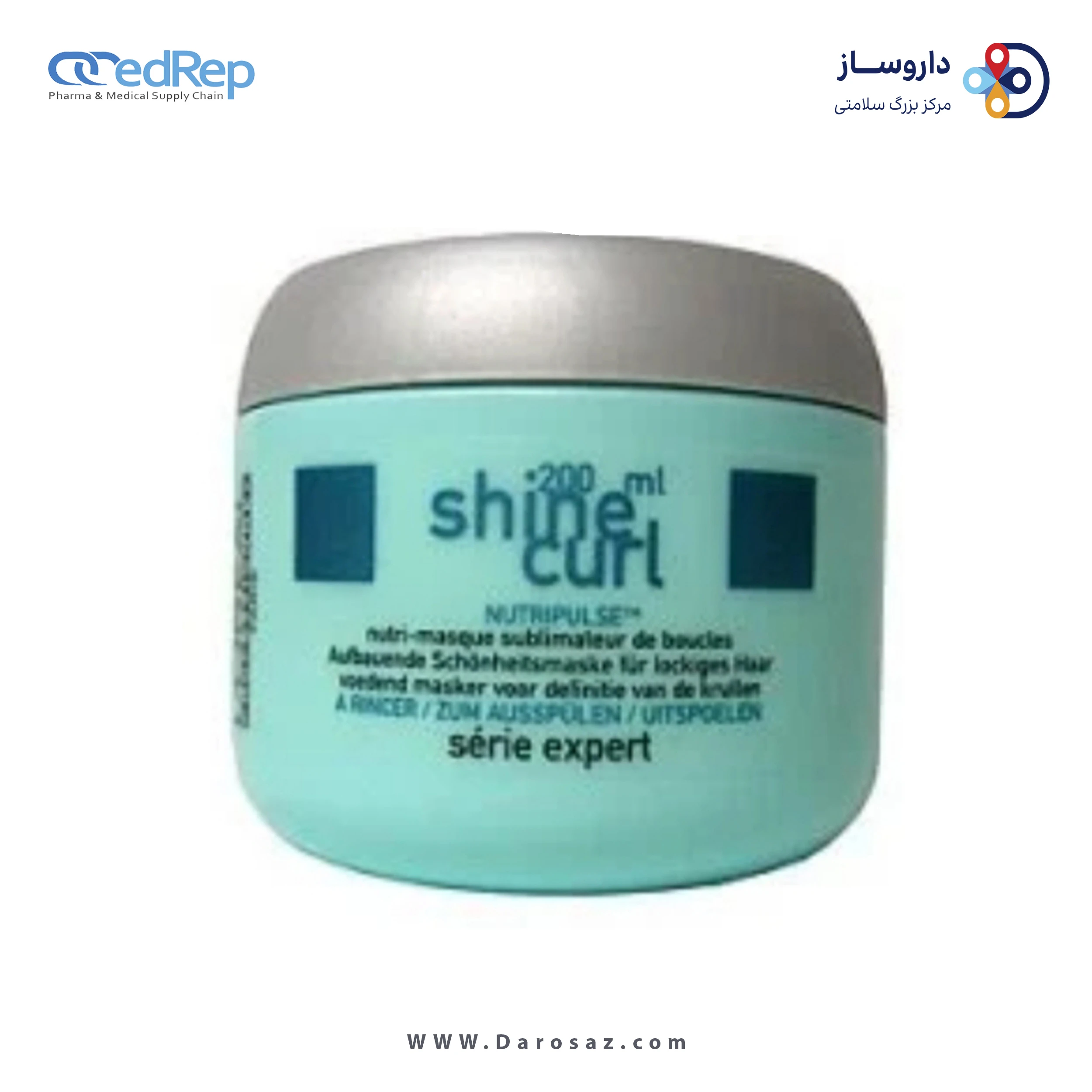 فراورده های حالت دهنده ،نرم کننده وتثبیت کننده آرایش مو (کرمها ، لوسیونها وروغنها) L'OREAL PROFESSIONNEL Serie Expert Shine Curl Nutri Masque Sublimateur Deboucles