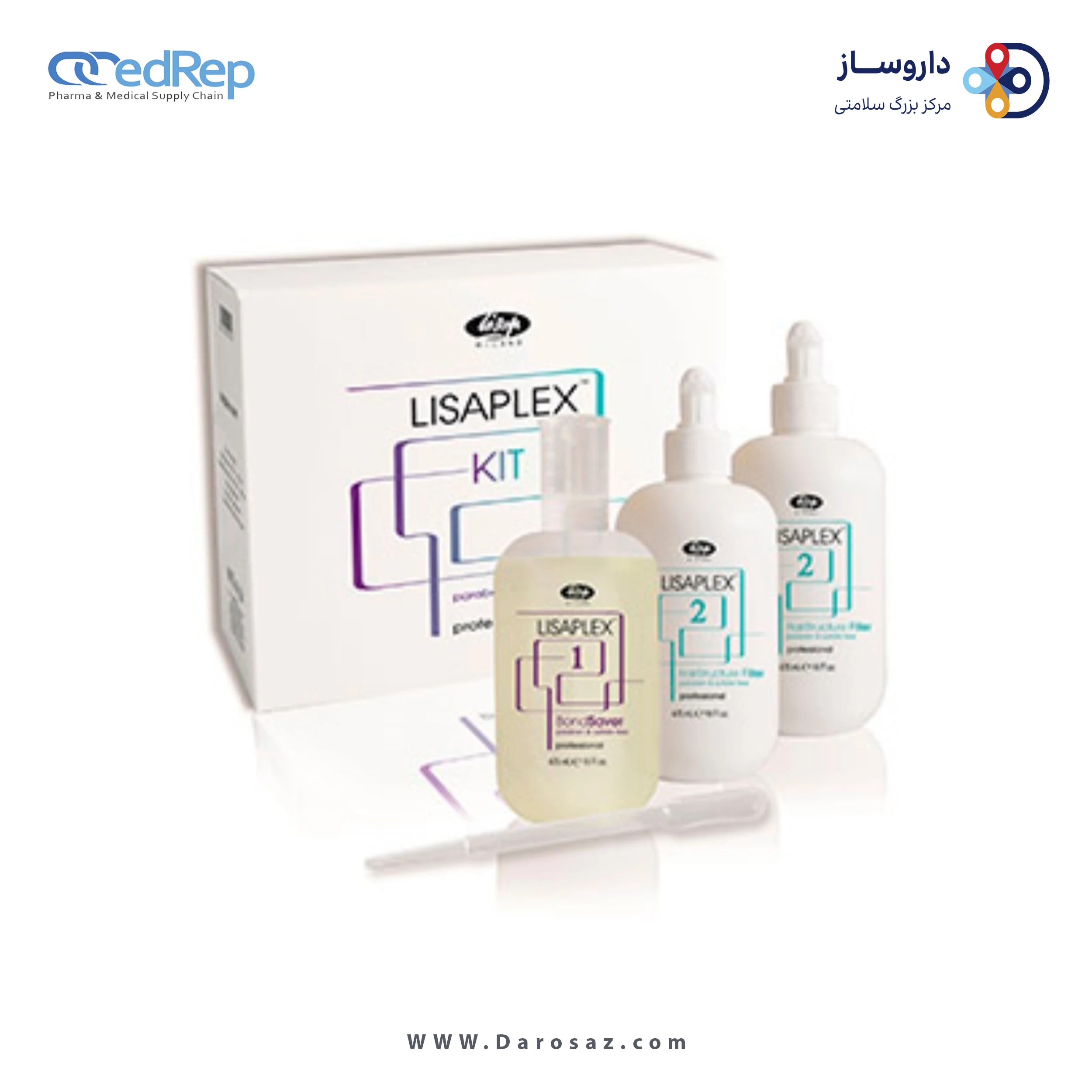 فراورده های حالت دهنده ،نرم کننده وتثبیت کننده آرایش مو (کرمها ، لوسیونها وروغنها) LISAP LISAPLEX BONDSAVER + LISAPLEX HAIRSTUTURE FILLER 3*125 ml
