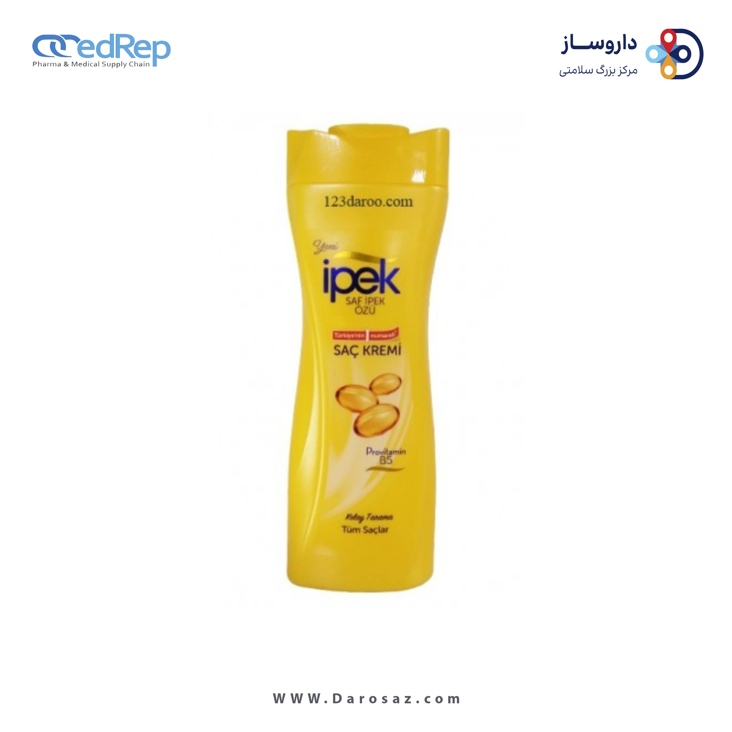 فراورده های حالت دهنده ،نرم کننده وتثبیت کننده آرایش مو (کرمها ، لوسیونها وروغنها) IPEK HAIR CONDITIONER POREVITAMIN B5 FOR ALL HAIR TYPES 600ML