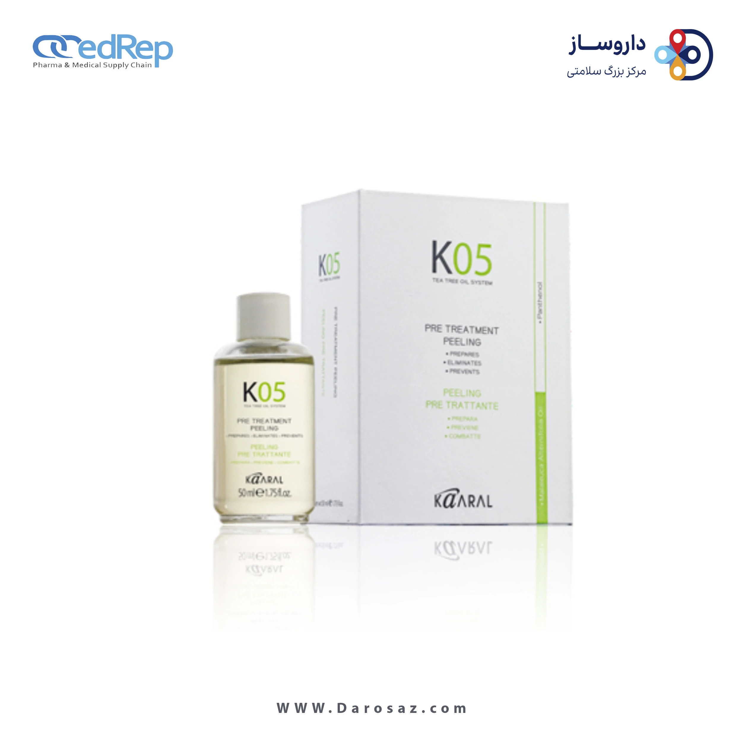 فراورده های حالت دهنده ،نرم کننده وتثبیت کننده آرایش مو (کرمها ، لوسیونها وروغنها) KAARAL Pre Treatments Peeling