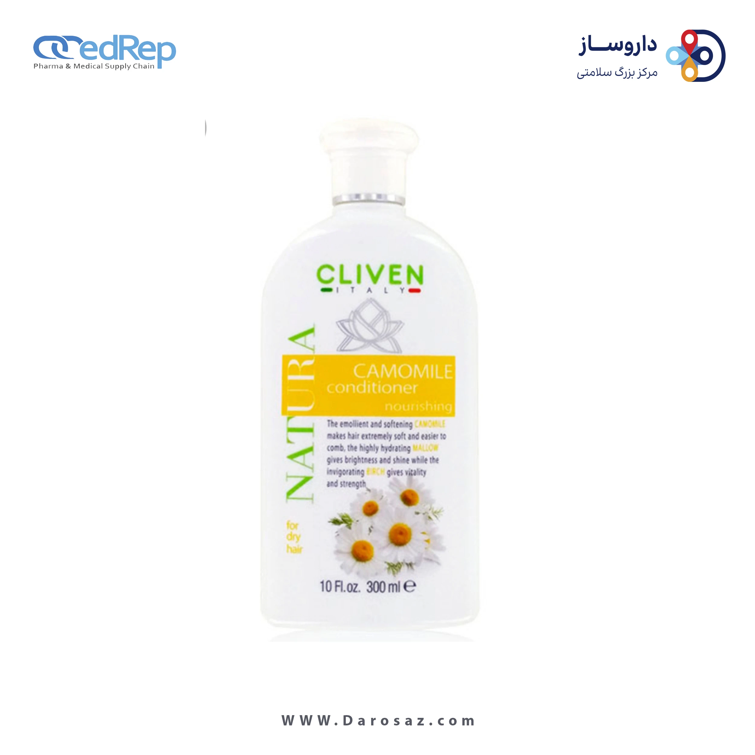فراورده های حالت دهنده ،نرم کننده وتثبیت کننده آرایش مو (کرمها ، لوسیونها وروغنها) CLIVEN Natura Camomile Conditioner