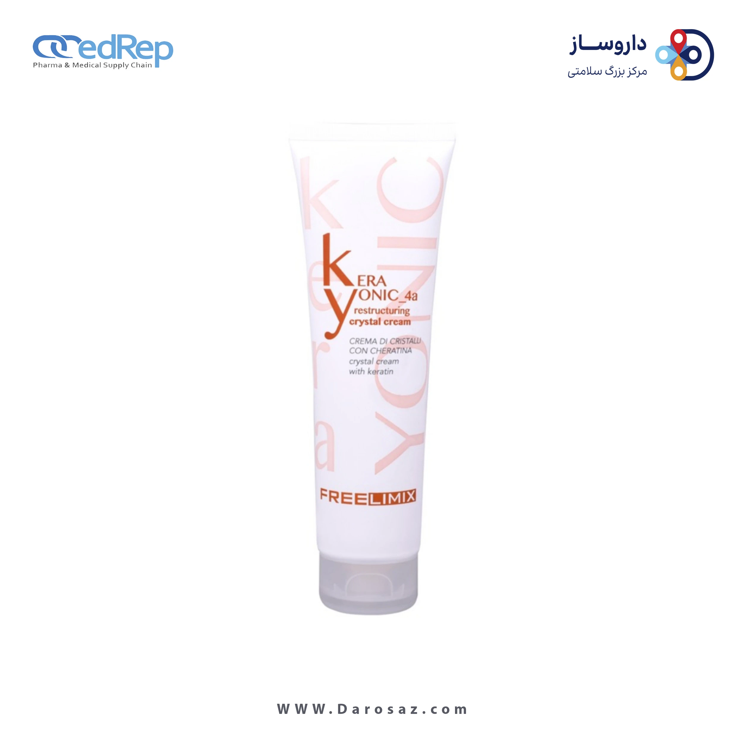 فراورده های حالت دهنده ،نرم کننده وتثبیت کننده آرایش مو (کرمها ، لوسیونها وروغنها) FREE LIMIX KERAYONIC CRYSTAL CREAM