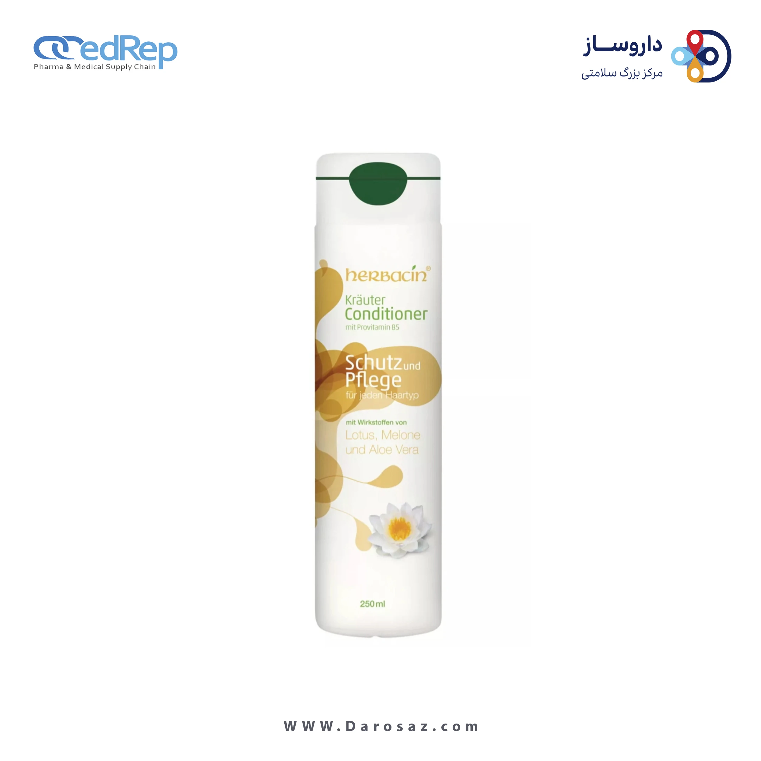 فراورده های حالت دهنده ،نرم کننده وتثبیت کننده آرایش مو (کرمها ، لوسیونها وروغنها) HERBACIN Herball conditioner for all types hair