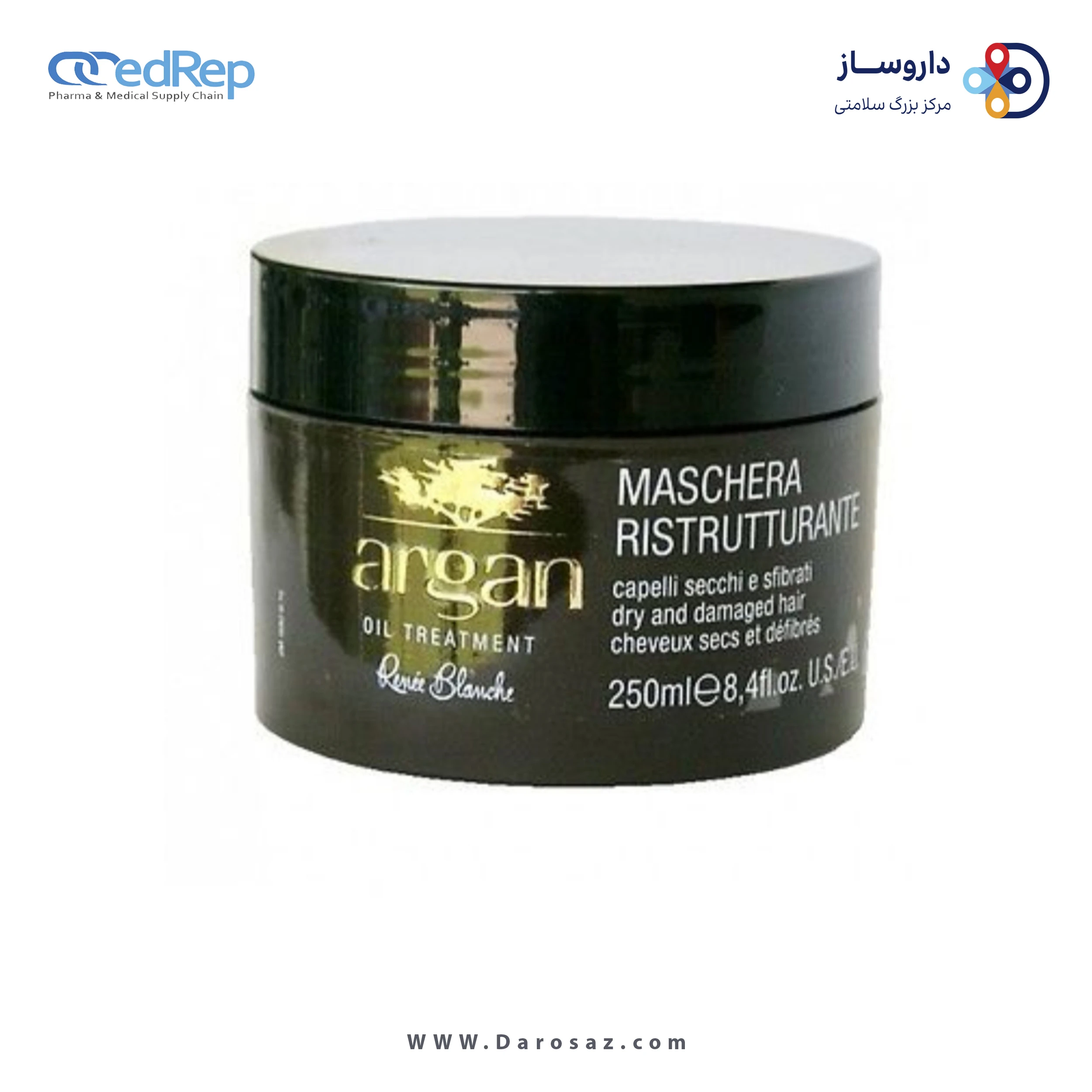 فراورده های حالت دهنده ،نرم کننده وتثبیت کننده آرایش مو (کرمها ، لوسیونها وروغنها) RENEE BLANCHE mask for dry hair (maschera fruiset capelli secchi)