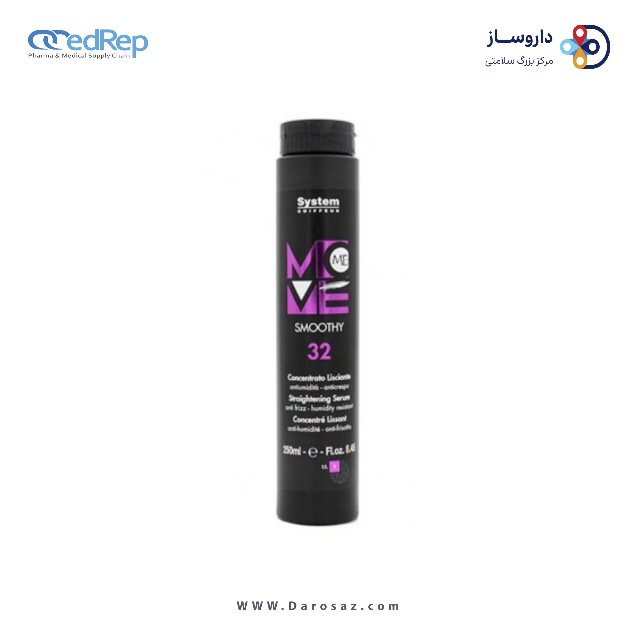 فراورده های حالت دهنده ،نرم کننده وتثبیت کننده آرایش مو (کرمها ، لوسیونها وروغنها) DIKSON MOVE ME 32 SMOOTHY Straightening Serum