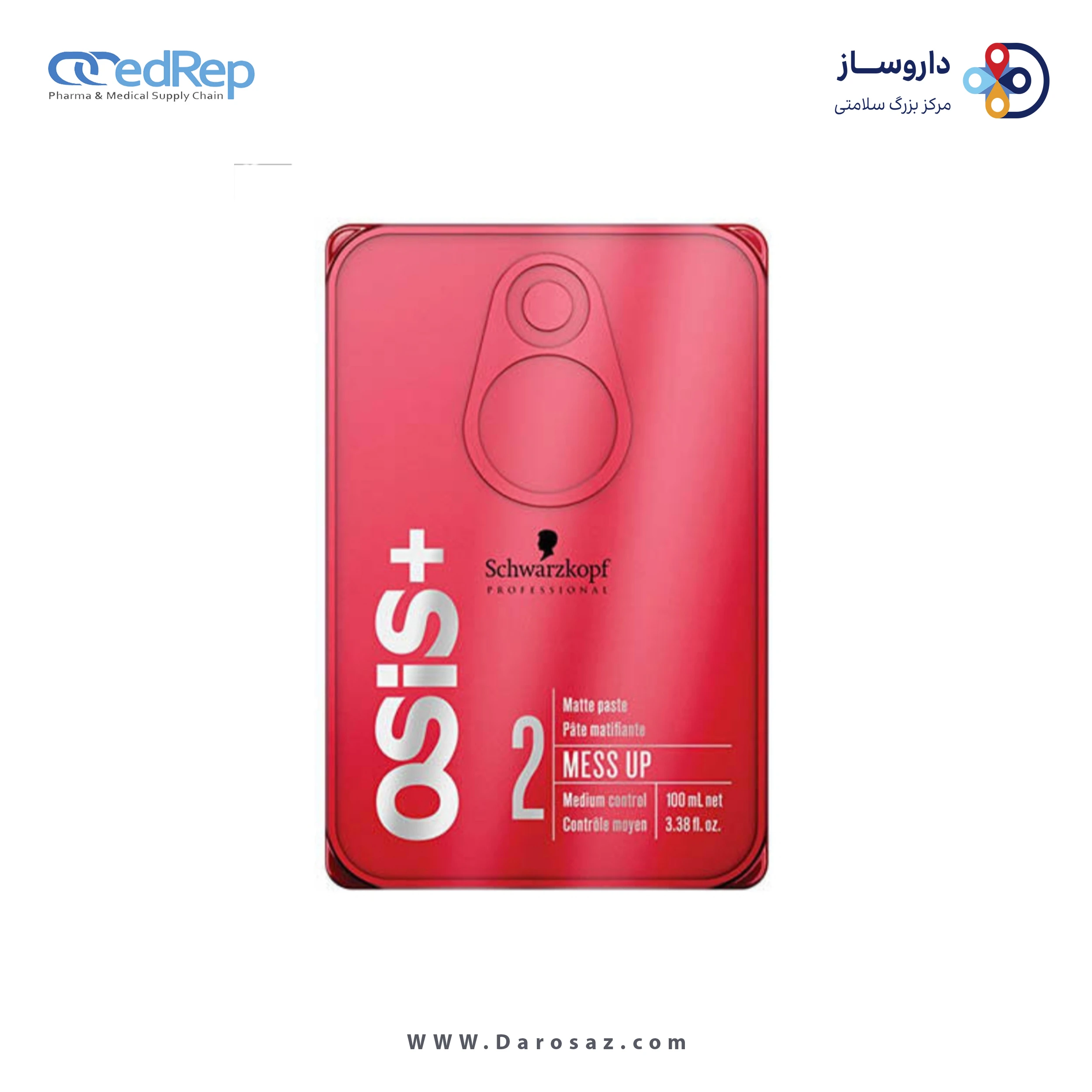 فراورده های حالت دهنده ،نرم کننده وتثبیت کننده آرایش مو (کرمها ، لوسیونها وروغنها) OSIS MESS UP texture Matt gum
