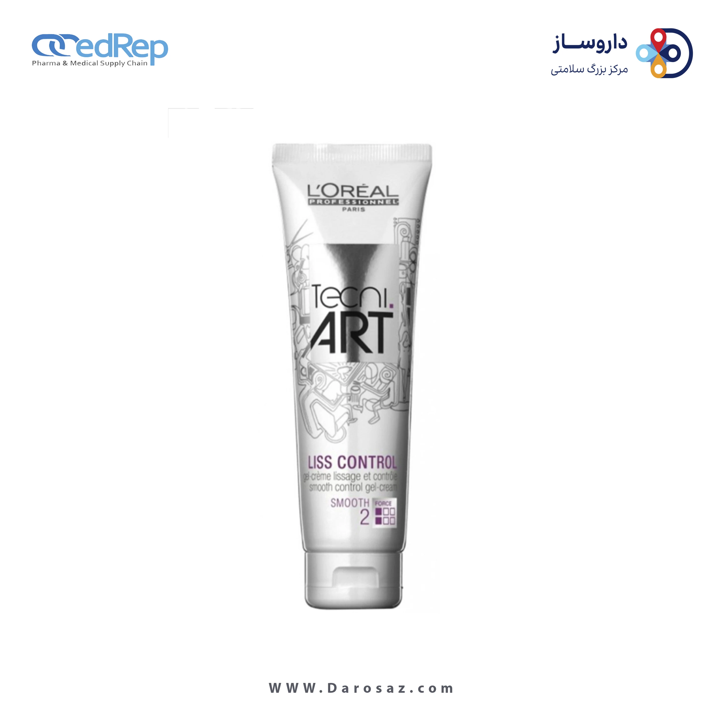 فراورده های حالت دهنده ،نرم کننده وتثبیت کننده آرایش مو (کرمها ، لوسیونها وروغنها) L'OREAL PROFESSIONNEL Tecni.Art Liss Control