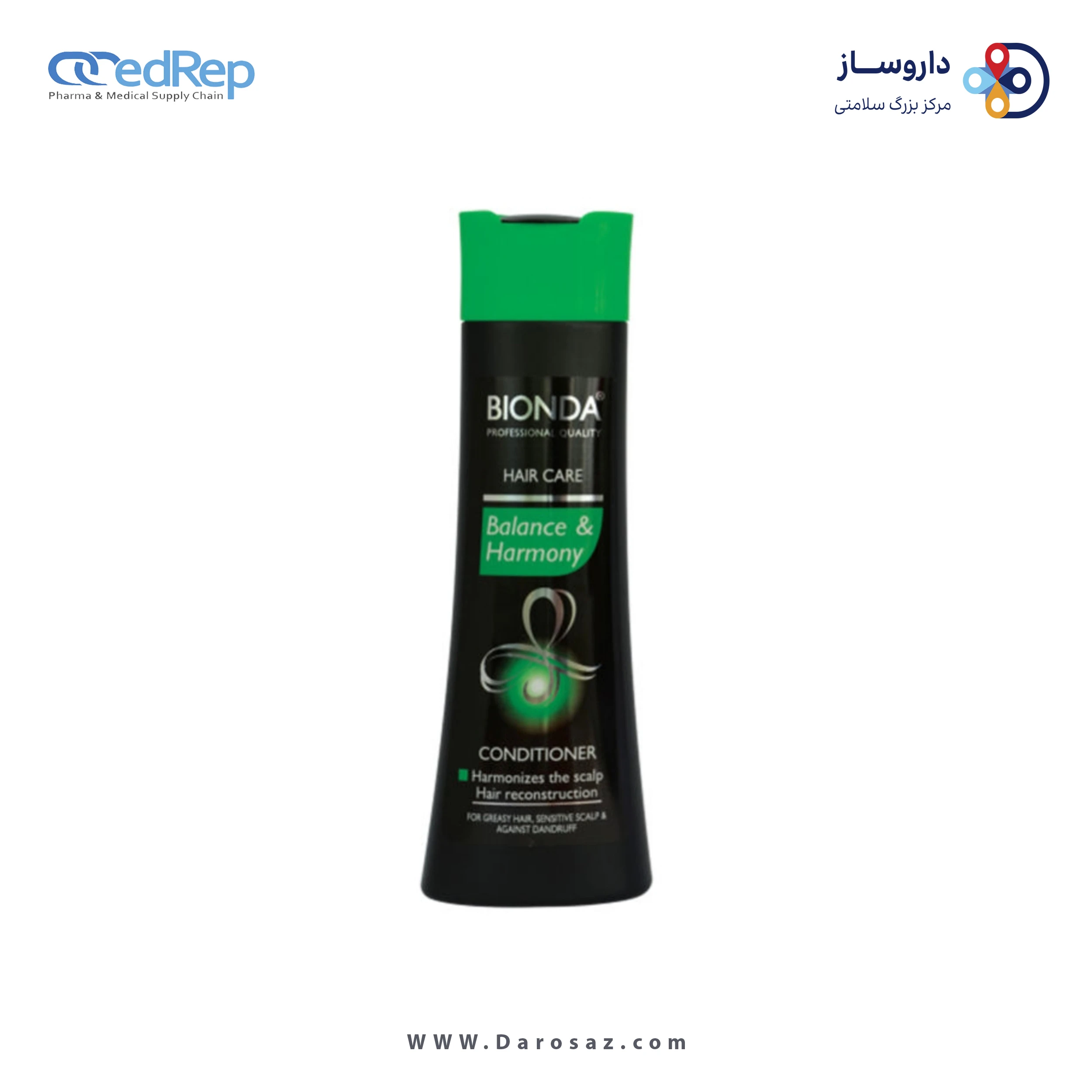 فراورده های حالت دهنده ،نرم کننده وتثبیت کننده آرایش مو (کرمها ، لوسیونها وروغنها) BIONDA HAIR CARE CONDITIONER BALANCE & HARMONY 250ml