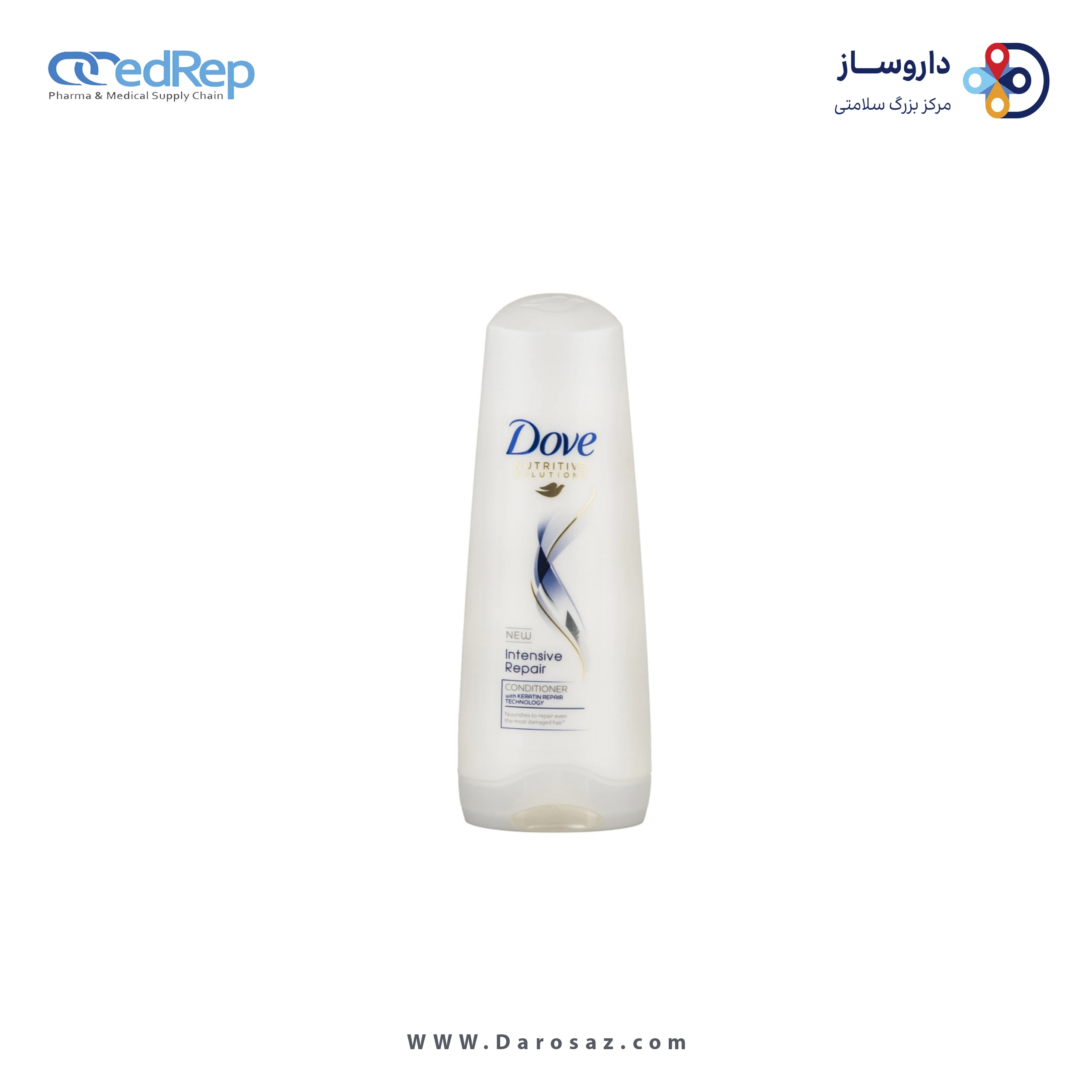 فراورده های حالت دهنده ،نرم کننده وتثبیت کننده آرایش مو (کرمها ، لوسیونها وروغنها) DOVE Damage Intensive Repair Hair Conditioner 200ml