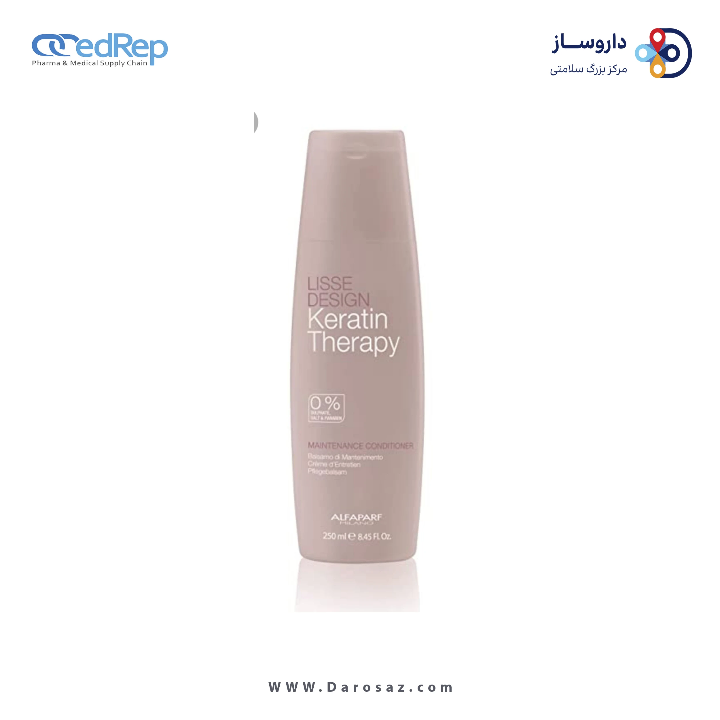 فراورده های حالت دهنده ،نرم کننده وتثبیت کننده آرایش مو (کرمها ، لوسیونها وروغنها) ALFA PARF MILANO LISSE DESIGN KERATIN MAINTENANCE CONDITIONER