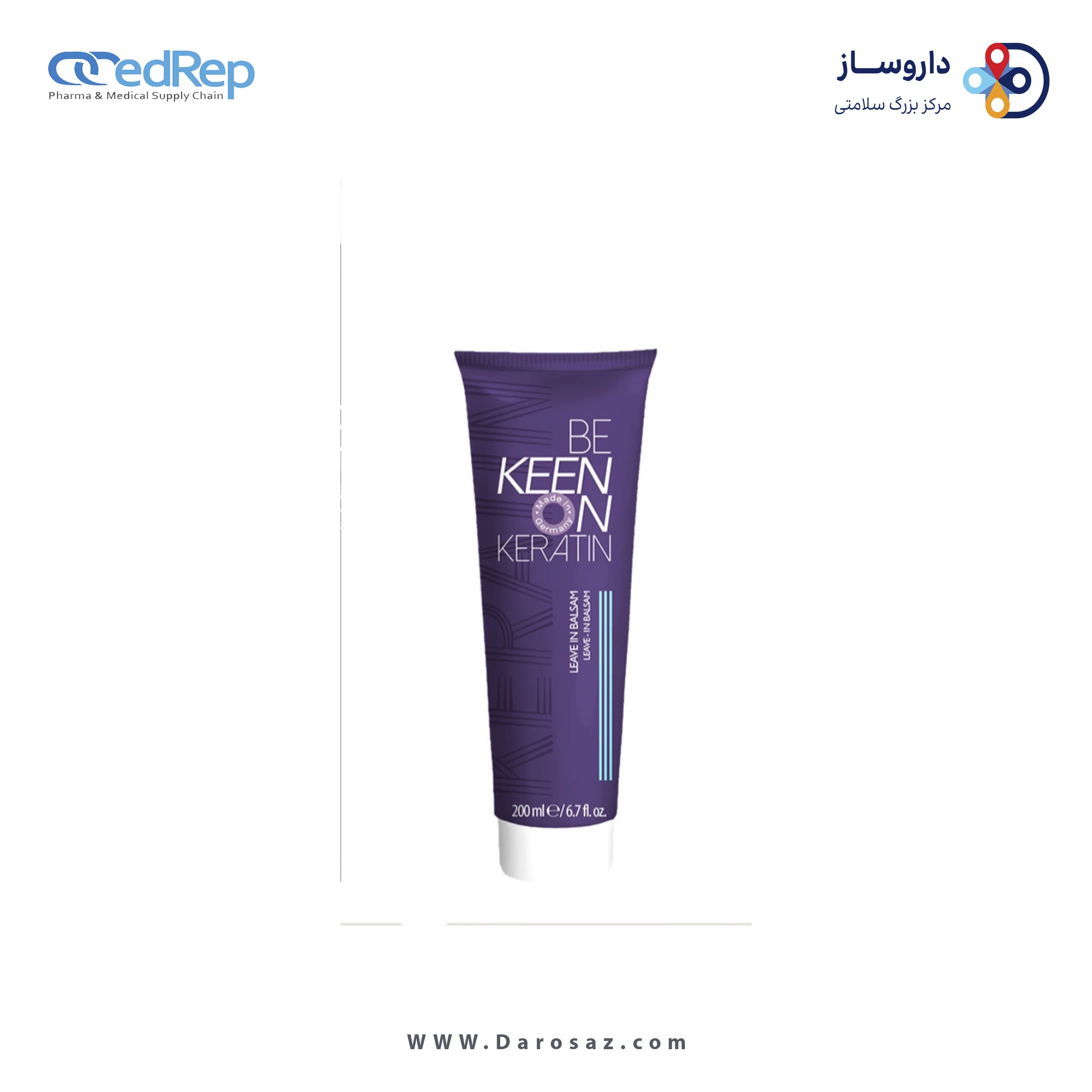 فراورده های حالت دهنده ،نرم کننده وتثبیت کننده آرایش مو (کرمها ، لوسیونها وروغنها) KEEN Keratin Leave In Balsam 200ml