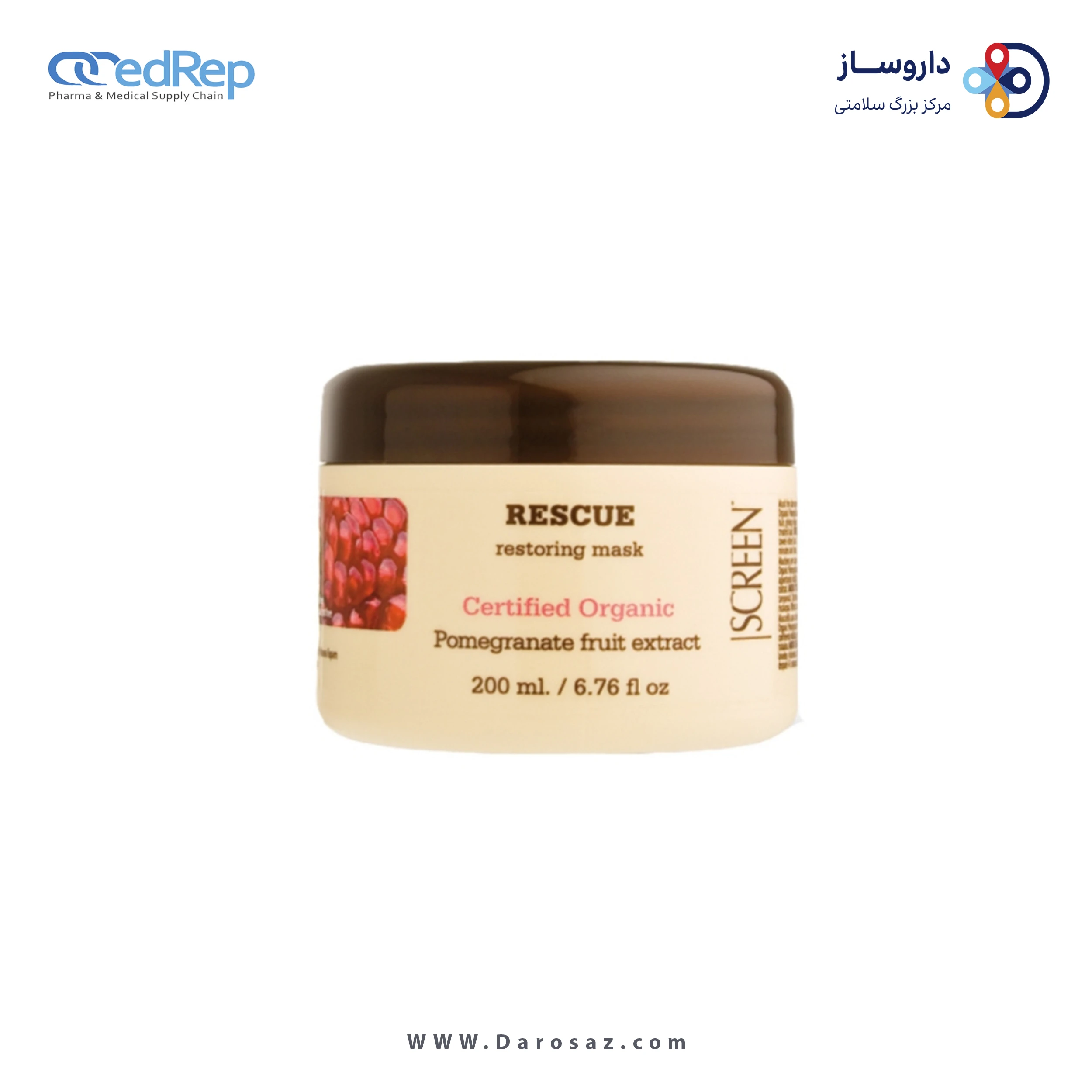 فراورده های حالت دهنده ،نرم کننده وتثبیت کننده آرایش مو (کرمها ، لوسیونها وروغنها) SCREEN Rescue Restoring Mask