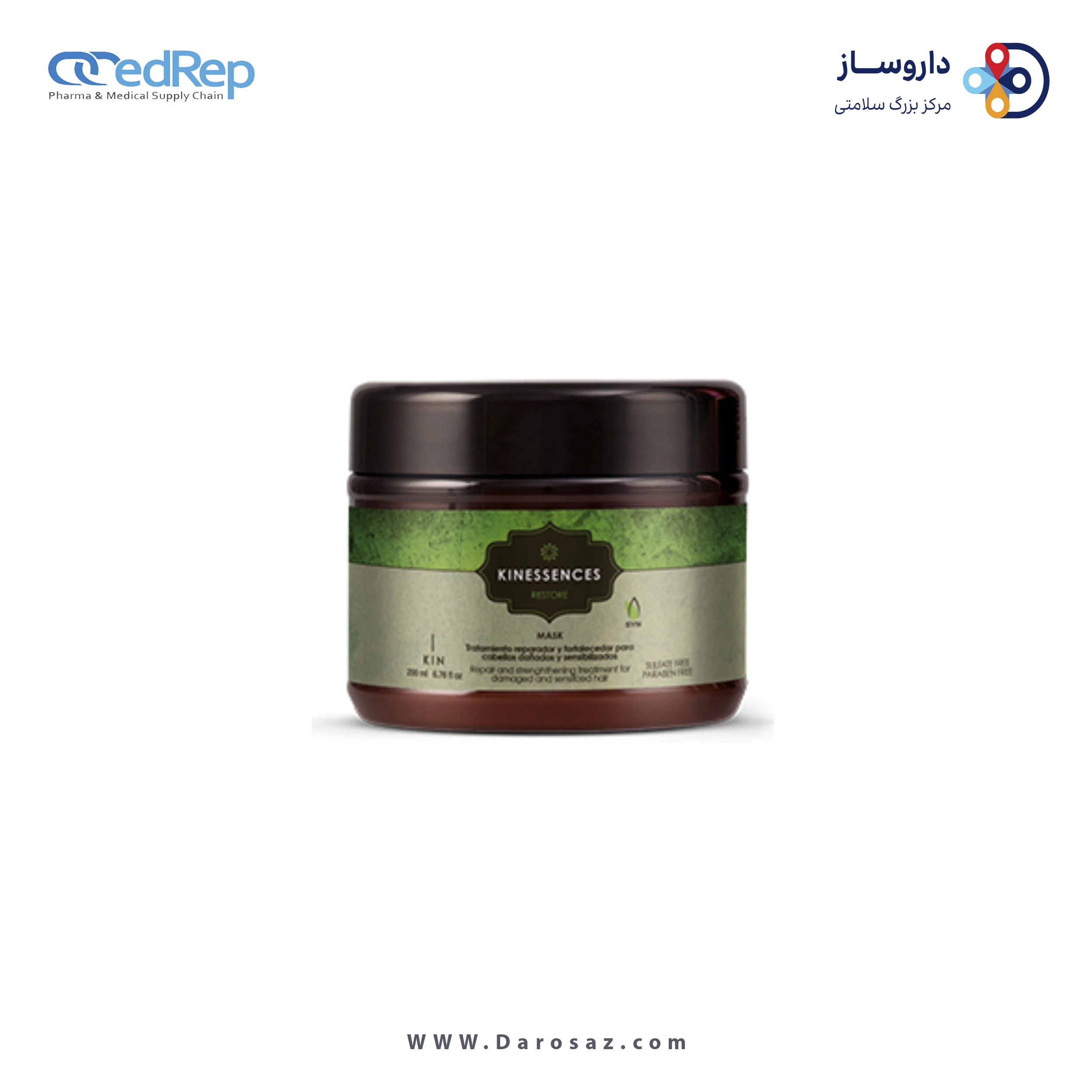 فراورده های حالت دهنده ،نرم کننده وتثبیت کننده آرایش مو (کرمها ، لوسیونها وروغنها) KIN KINESSENCES RESTORE MASK ‎ 4.0