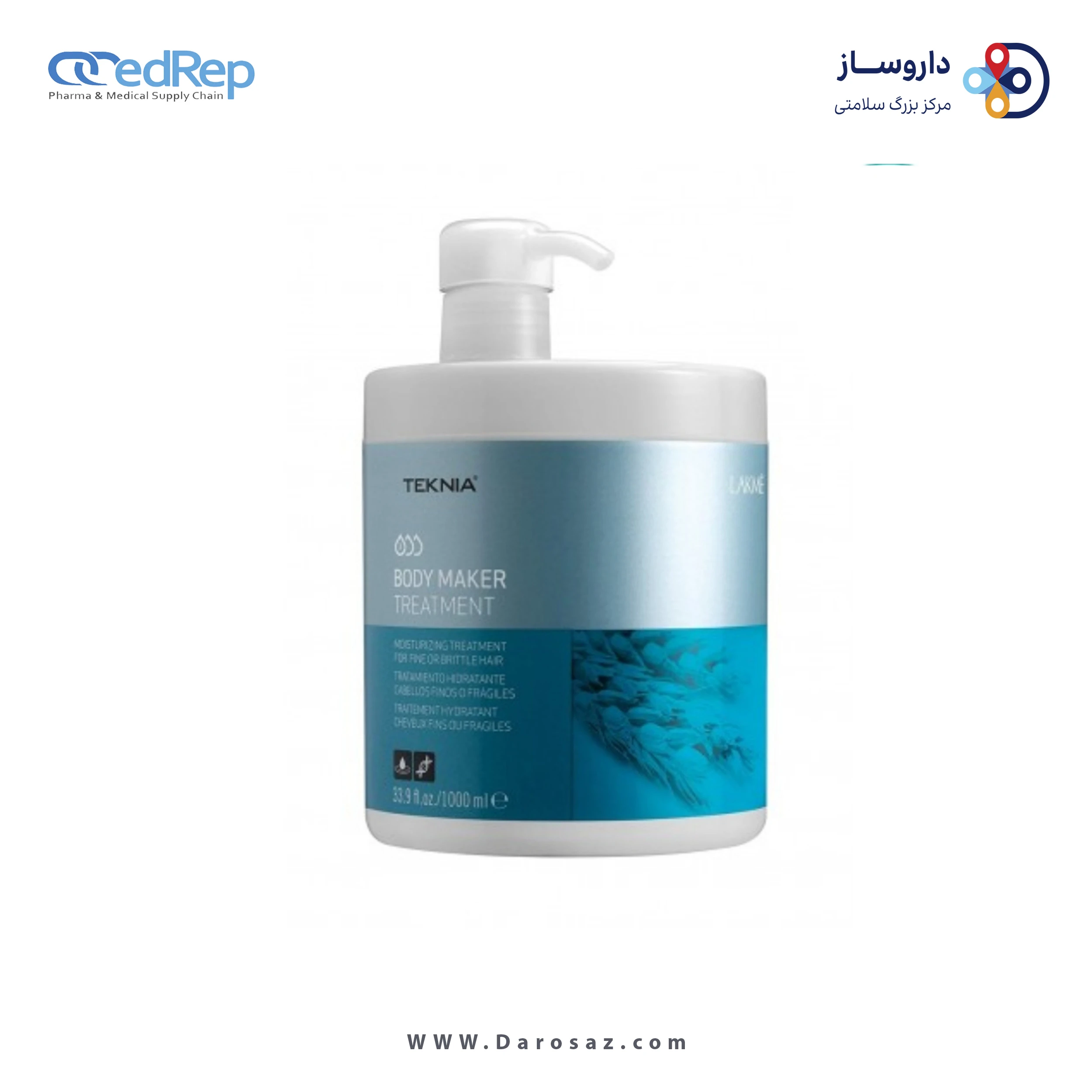 فراورده های حالت دهنده ،نرم کننده وتثبیت کننده آرایش مو (کرمها ، لوسیونها وروغنها) LAKME N.TEKNIA BODY MAKER TREATMENT body maker treatment 1000 ml