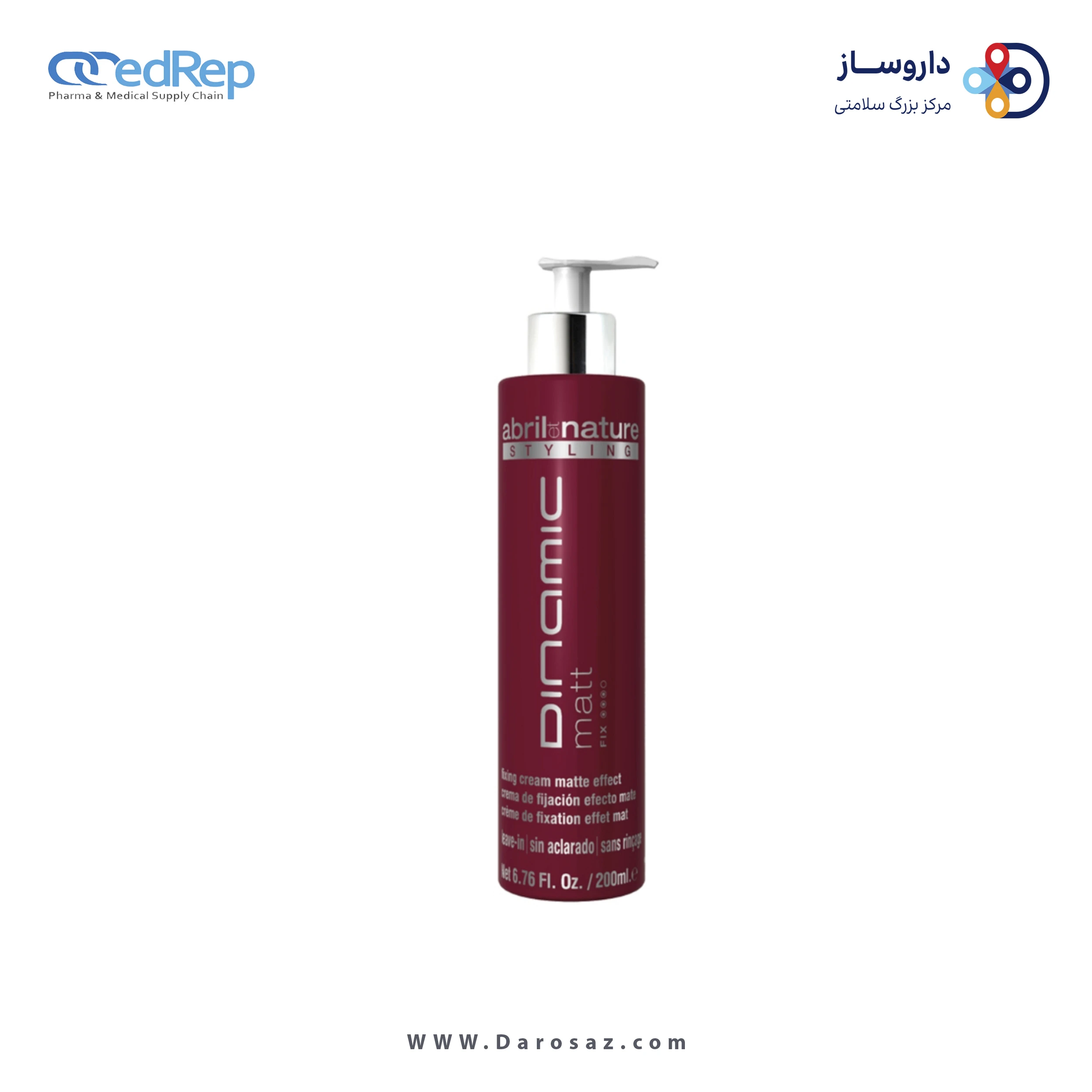 فراورده های حالت دهنده ،نرم کننده وتثبیت کننده آرایش مو (کرمها ، لوسیونها وروغنها) Abril Et Nature DINAMIC MATT