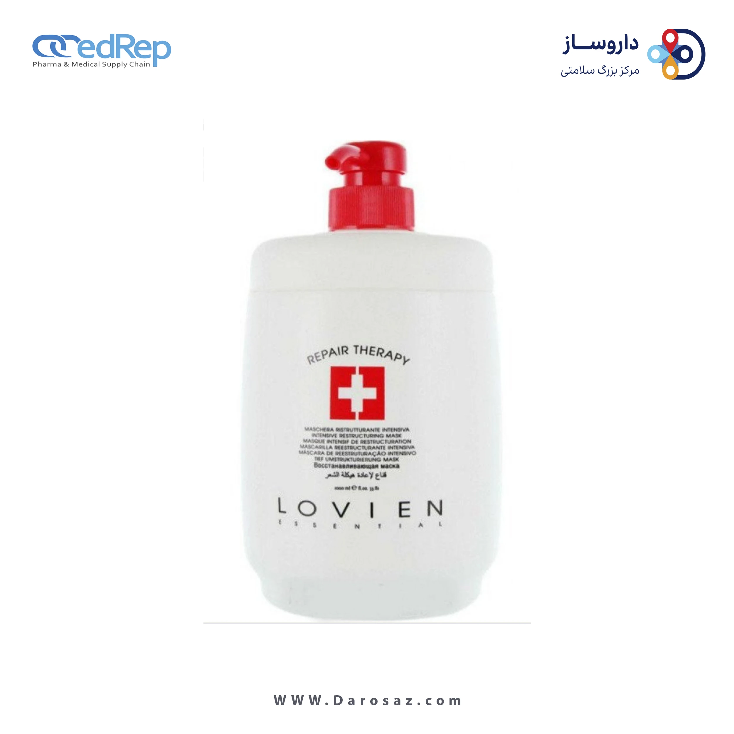 فراورده های حالت دهنده ،نرم کننده وتثبیت کننده آرایش مو (کرمها ، لوسیونها وروغنها) LOVIEN ESSENTIAL pepair therapy