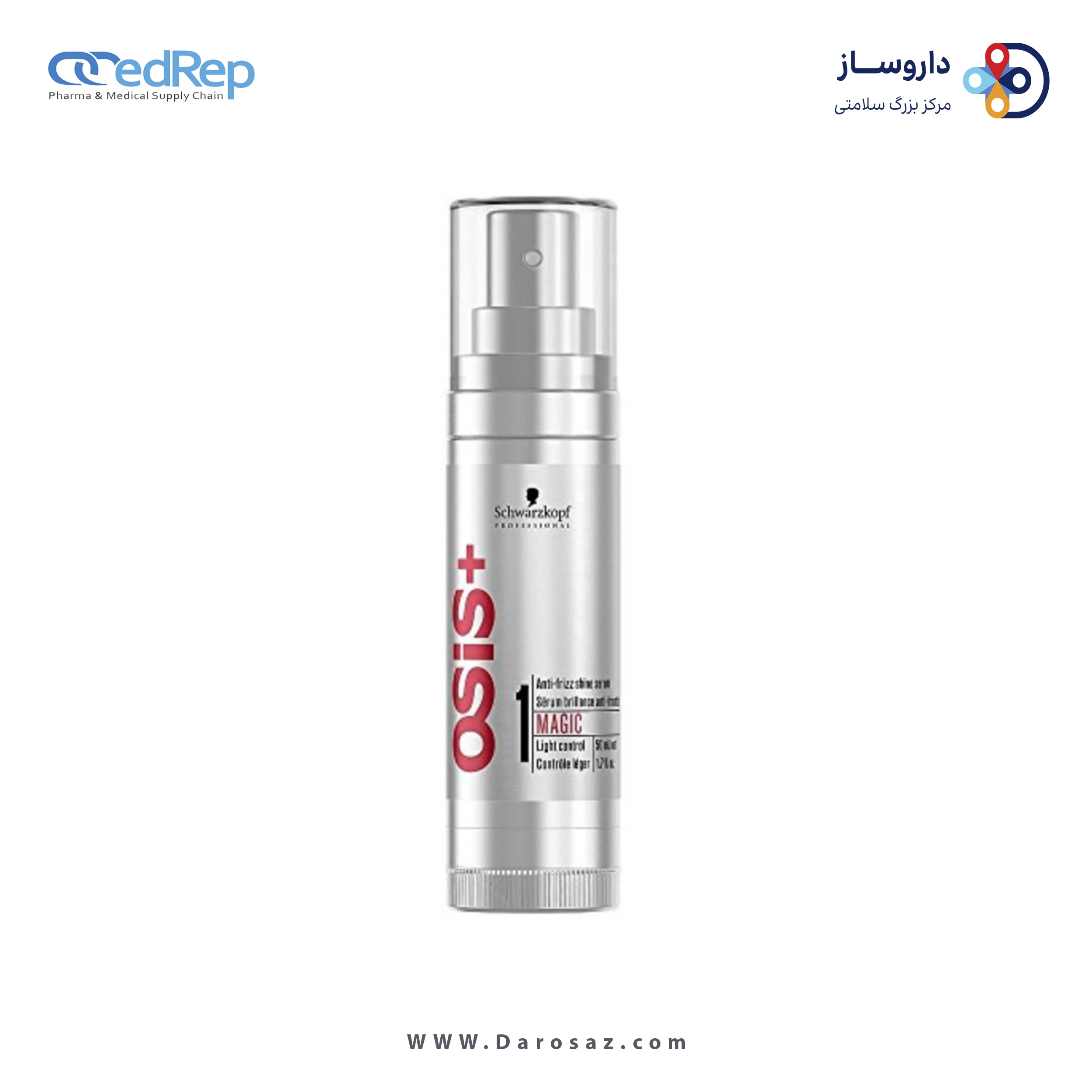 فراورده های حالت دهنده ،نرم کننده وتثبیت کننده آرایش مو (کرمها ، لوسیونها وروغنها) OSIS Magic Finish Anti Frizz Shine Serum