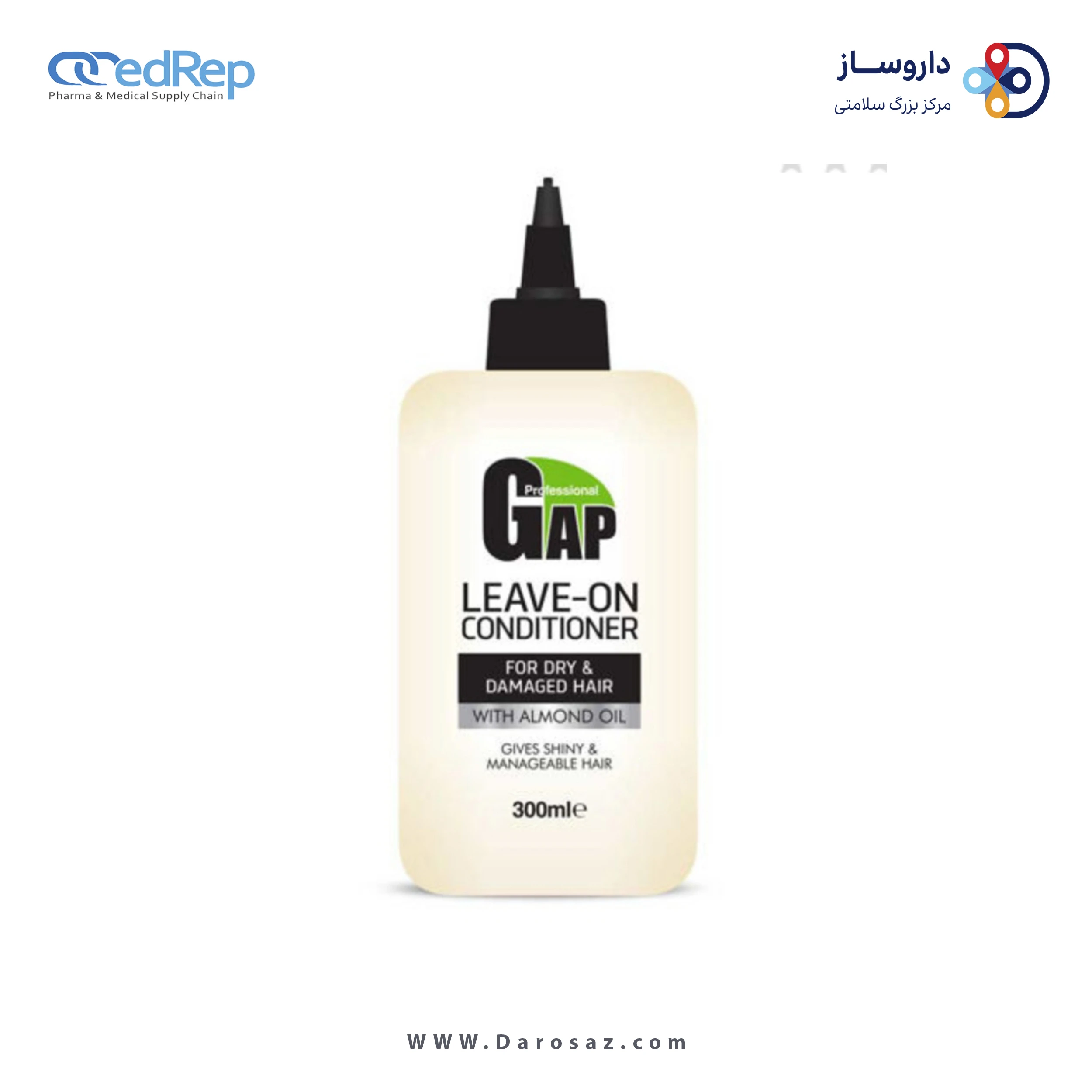 فراورده های حالت دهنده ،نرم کننده وتثبیت کننده آرایش مو (کرمها ، لوسیونها وروغنها) GAP Leave on Conditioner for dry & damaged hair