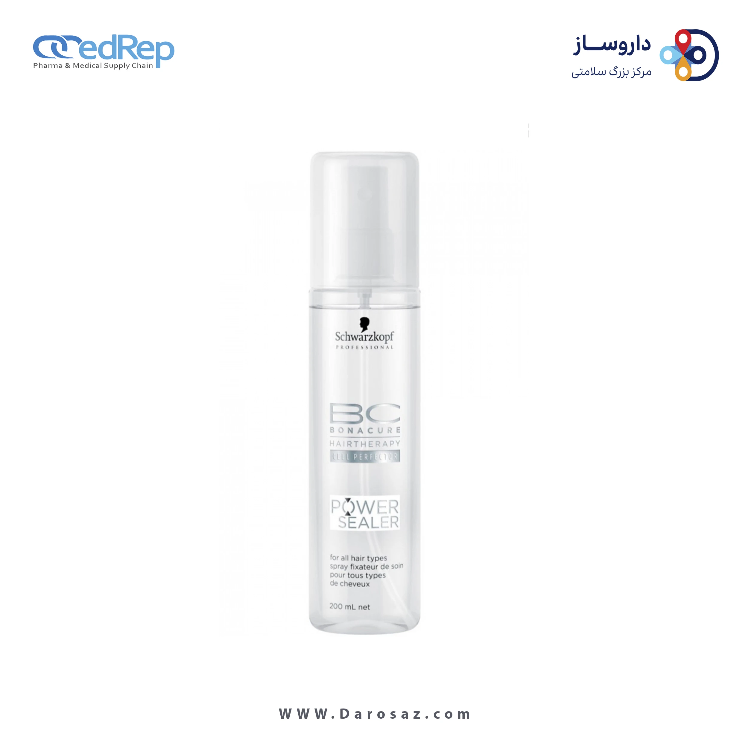 فراورده های حالت دهنده ،نرم کننده وتثبیت کننده آرایش مو (کرمها ، لوسیونها وروغنها) BC BONACURE Hair therepy CELL PERFECTOR POWER SEALER for ALL HAIR TYPES