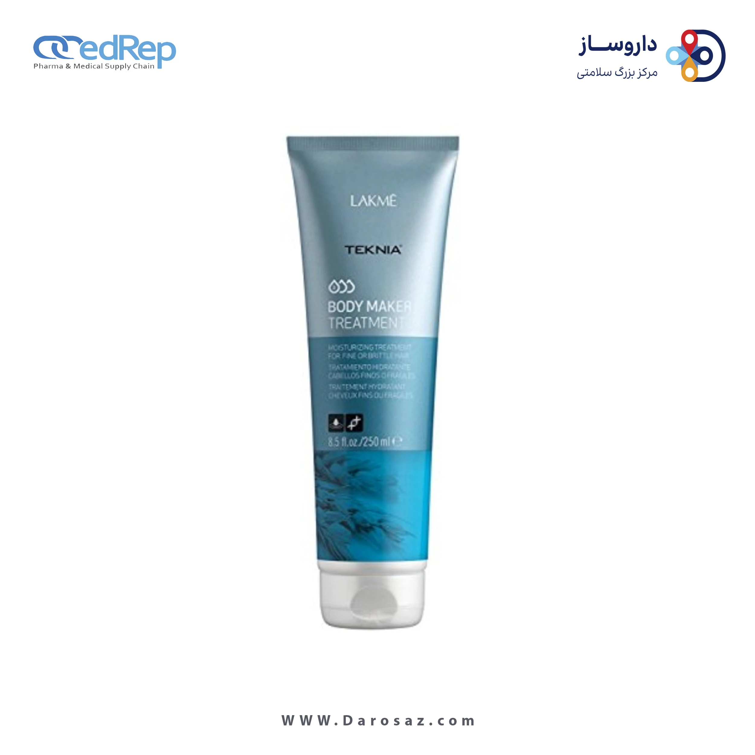 فراورده های حالت دهنده ،نرم کننده وتثبیت کننده آرایش مو (کرمها ، لوسیونها وروغنها) LAKME N.TEKNIA BODY MAKER TREATMENT
