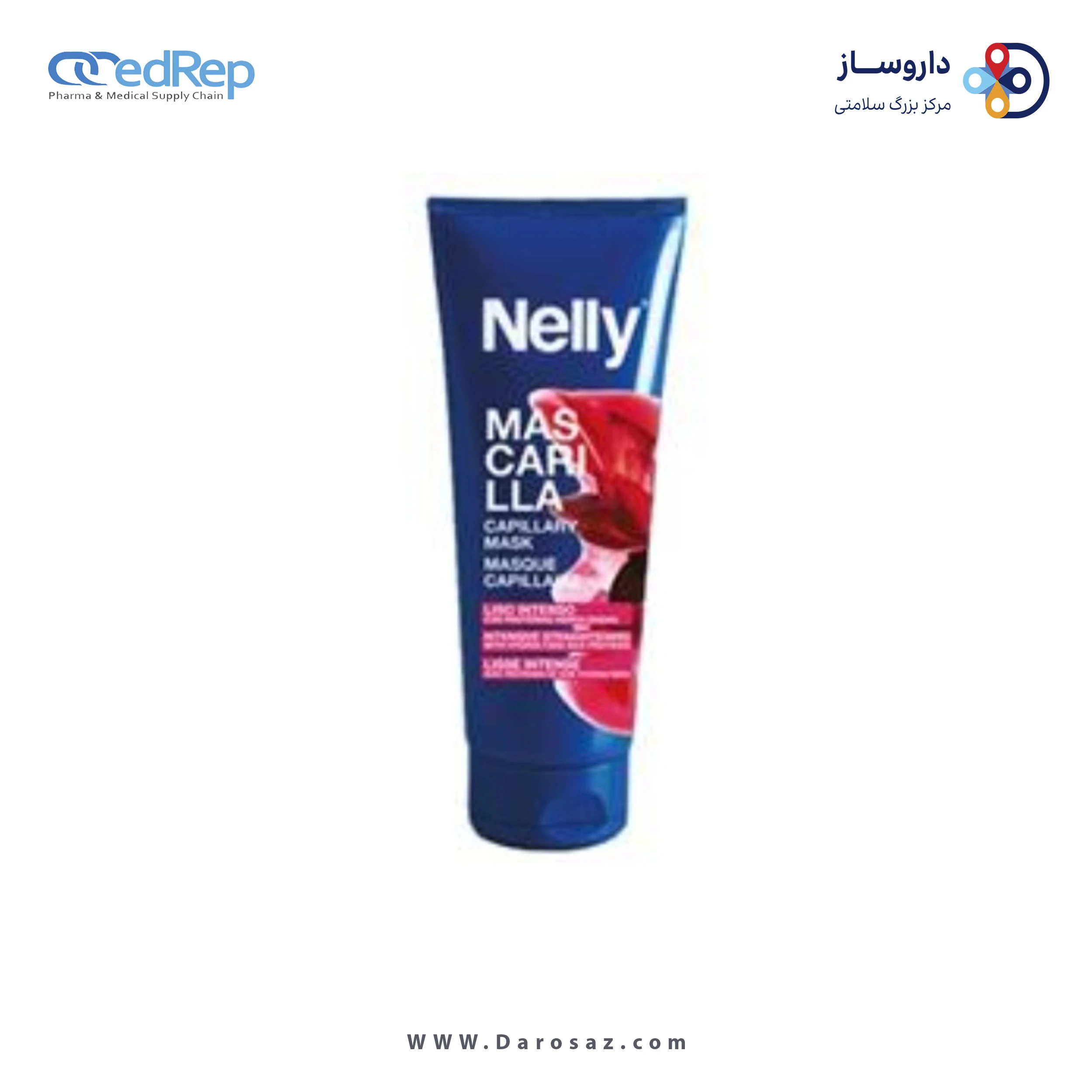 فراورده های حالت دهنده ،نرم کننده وتثبیت کننده آرایش مو (کرمها ، لوسیونها وروغنها) NELLY Capilary Mask Intense Straight With Hydrolized Silk Protein