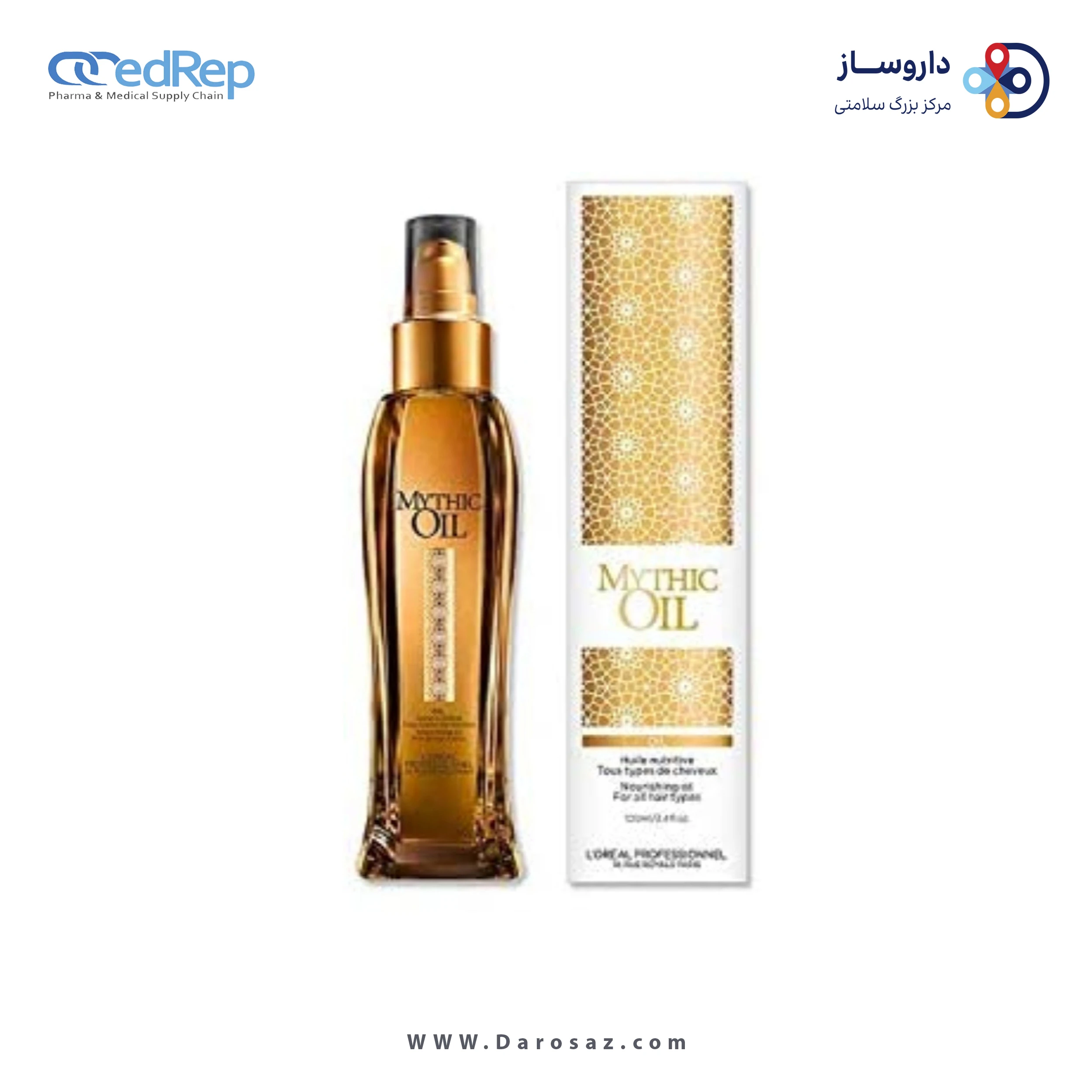 فراورده های حالت دهنده ،نرم کننده وتثبیت کننده آرایش مو (کرمها ، لوسیونها وروغنها) L'OREAL PROFESSIONNEL Mythic Oil Nourishing Oil For All Hair Types