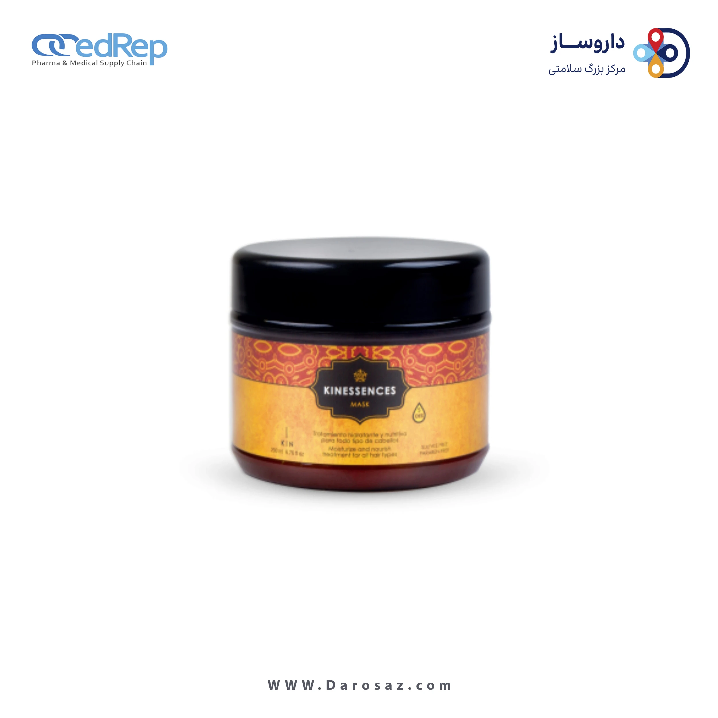 فراورده های حالت دهنده ،نرم کننده وتثبیت کننده آرایش مو (کرمها ، لوسیونها وروغنها) KIN ESSENCES MASK MOISTURIZE AND NOURISH TREATMENT FOR ALL HAIR TYPES