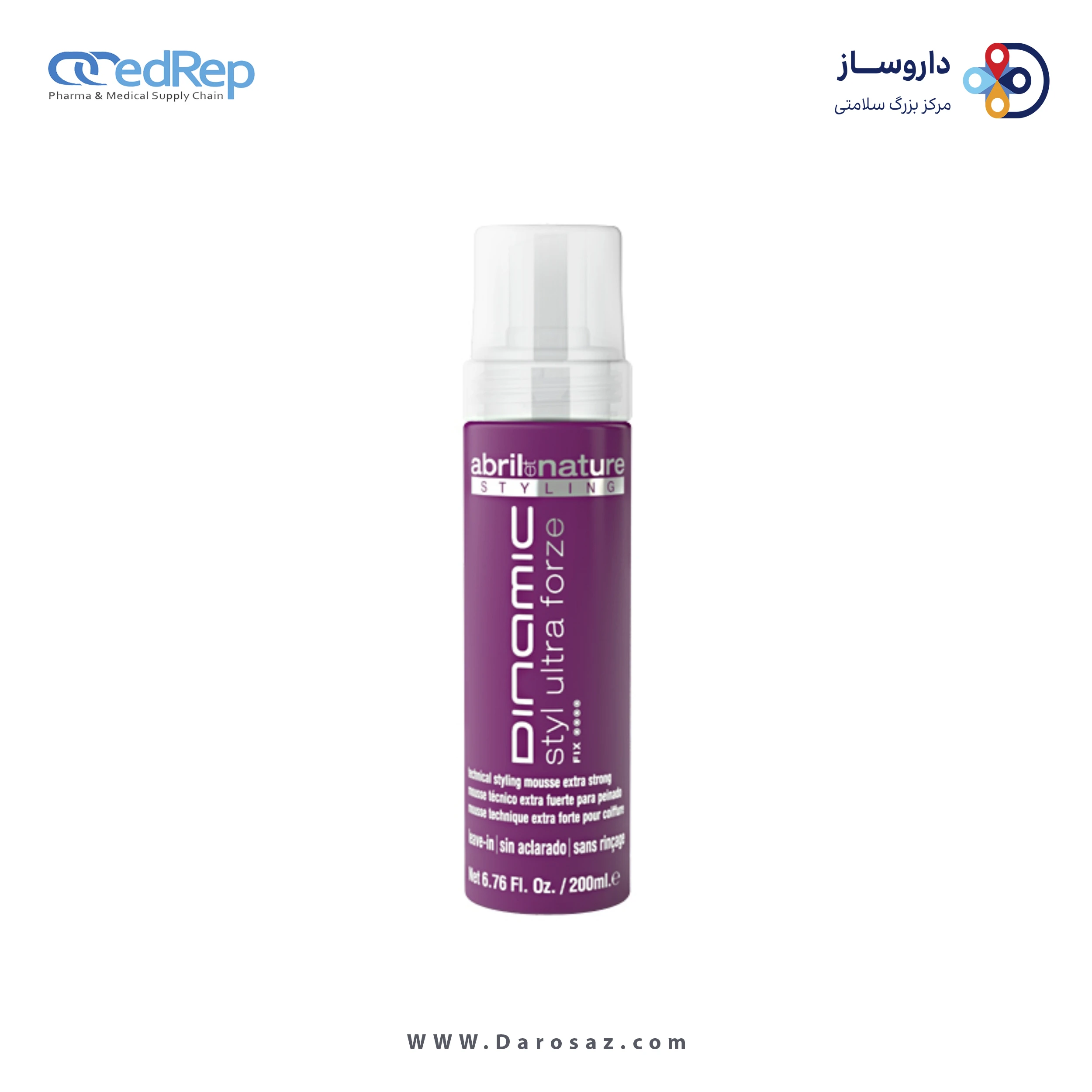 فراورده های حالت دهنده ،نرم کننده وتثبیت کننده آرایش مو (کرمها ، لوسیونها وروغنها) Abril Et Nature DINAMIC ULTRA FORZE