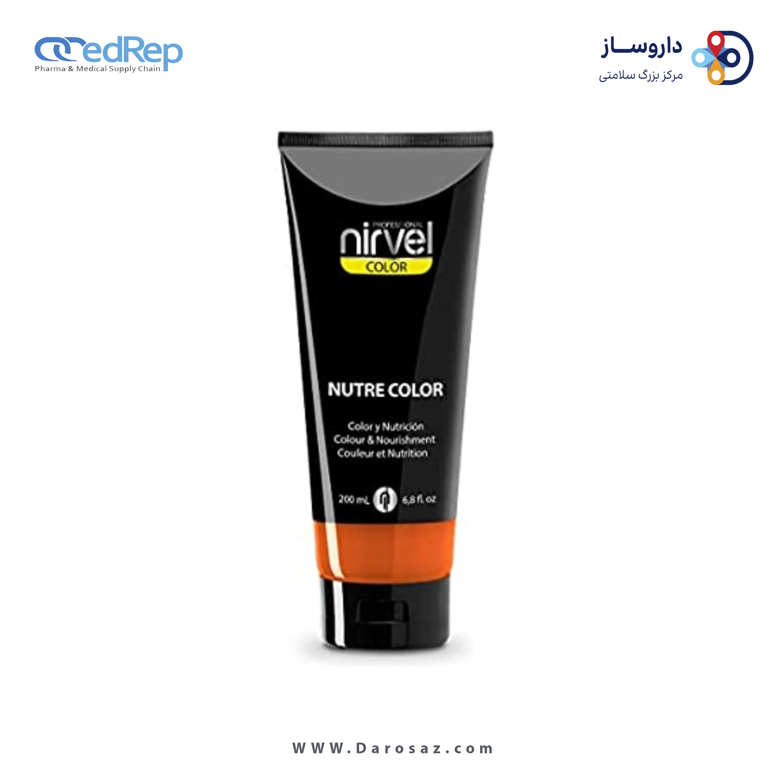 فراورده های حالت دهنده ،نرم کننده وتثبیت کننده آرایش مو (کرمها ، لوسیونها وروغنها) NIRVEL NUTRE COLOR ORANGE COLOUR & NOURISHMENT silver