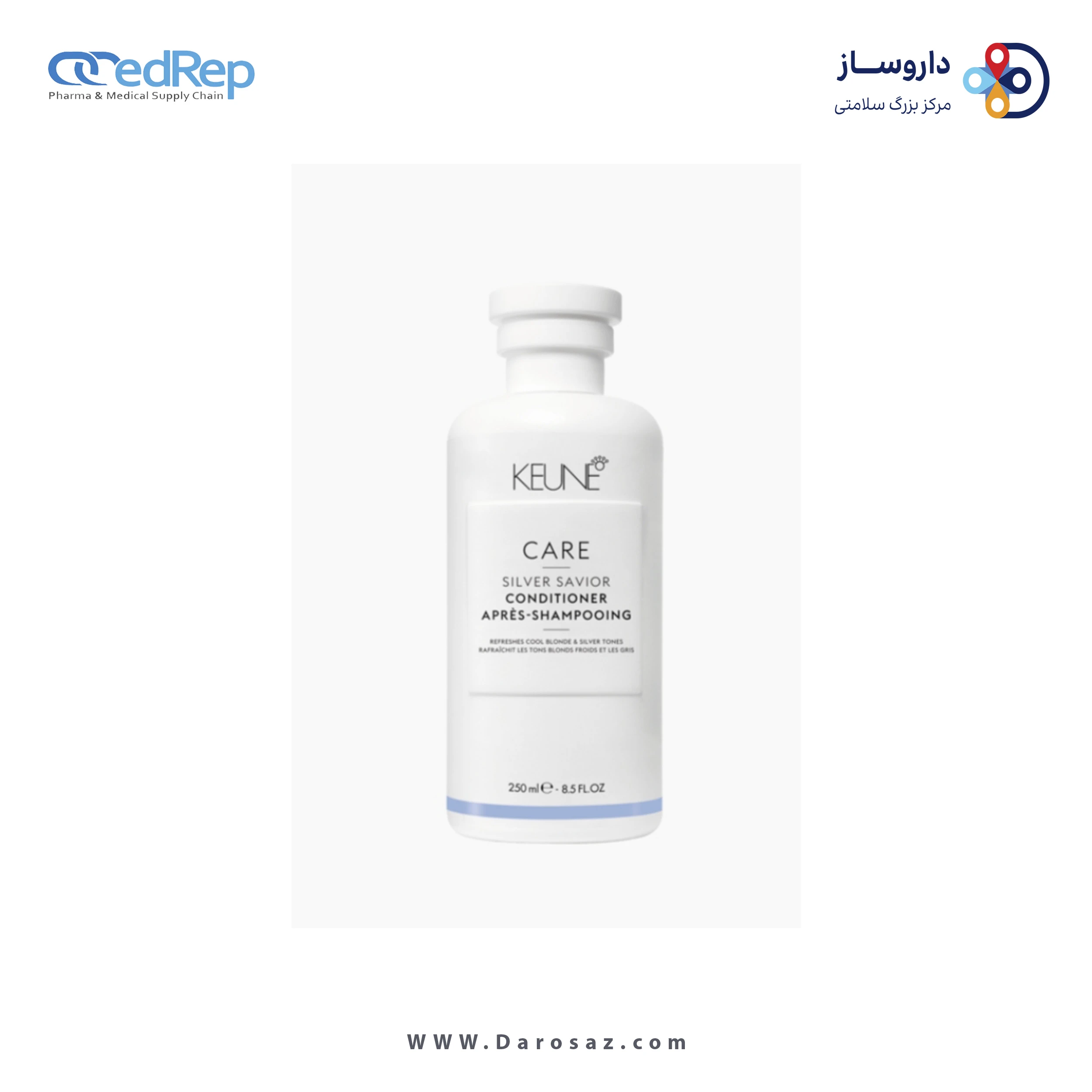 فراورده های حالت دهنده ،نرم کننده وتثبیت کننده آرایش مو (کرمها ، لوسیونها وروغنها) KEUNE CARE SILVER SAVIOR CON DITIONER