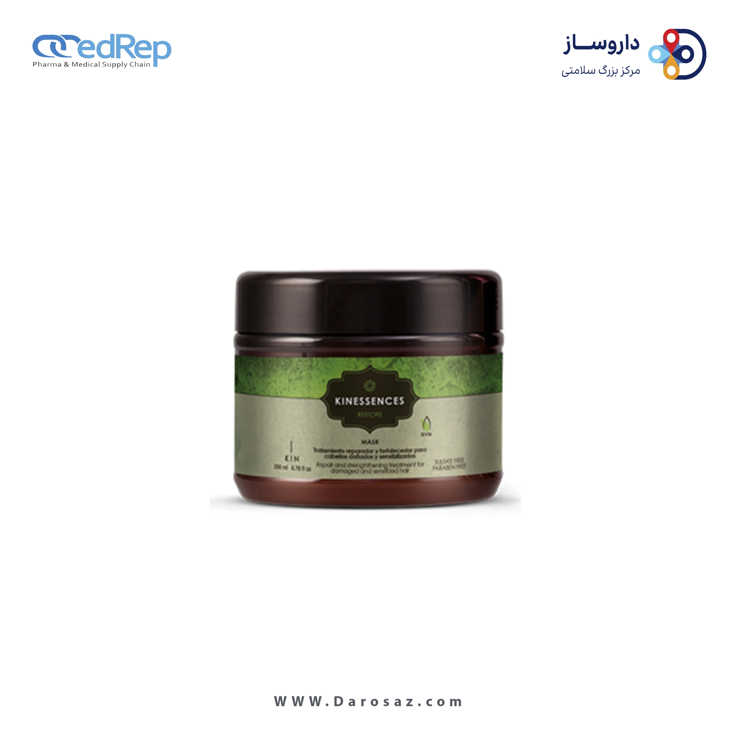 فراورده های حالت دهنده ،نرم کننده وتثبیت کننده آرایش مو (کرمها ، لوسیونها وروغنها) KIN KINESSENCES RESTORE MASK ‎ 8.43