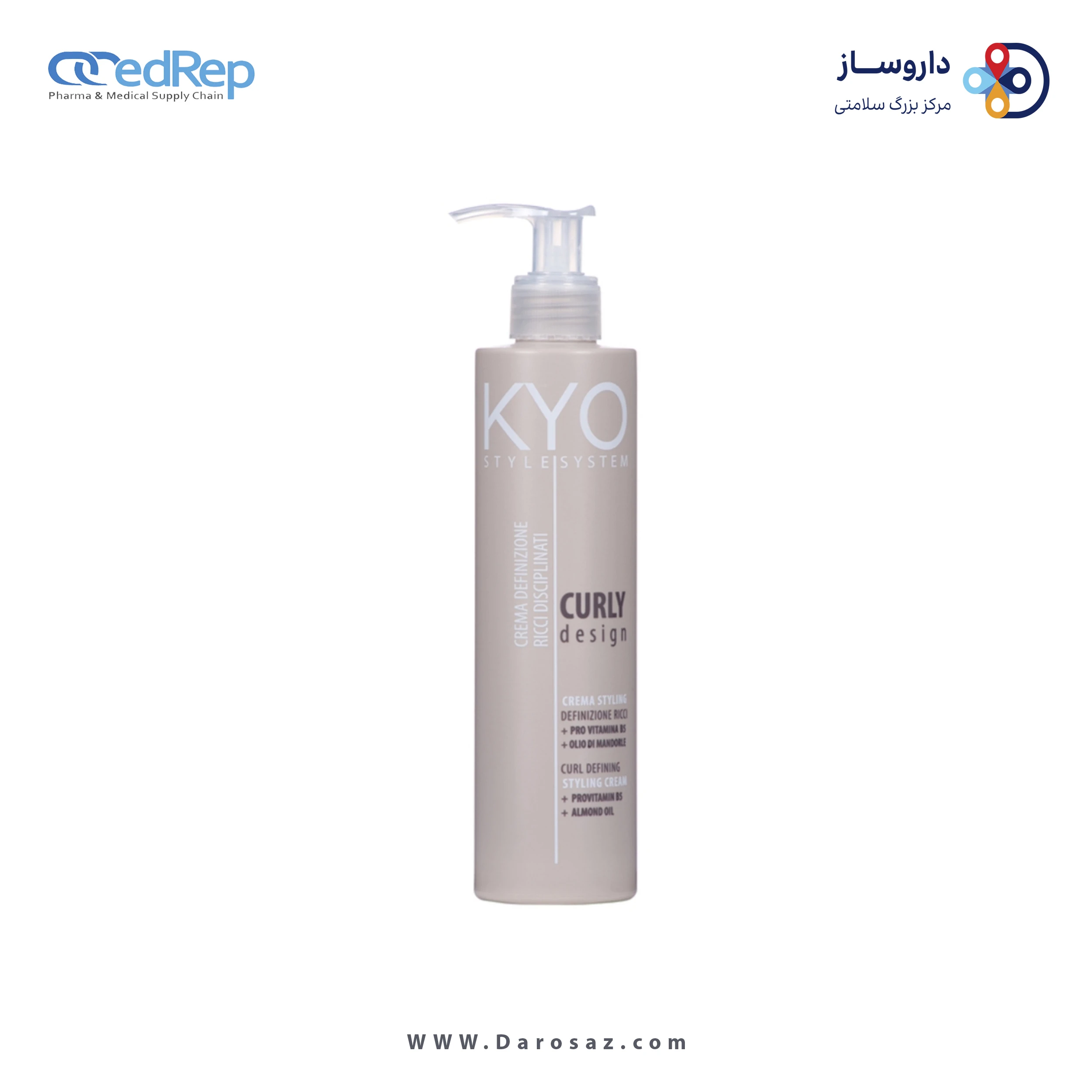 فراورده های حالت دهنده ،نرم کننده وتثبیت کننده آرایش مو (کرمها ، لوسیونها وروغنها) KYO STYLING CURL DEFINING