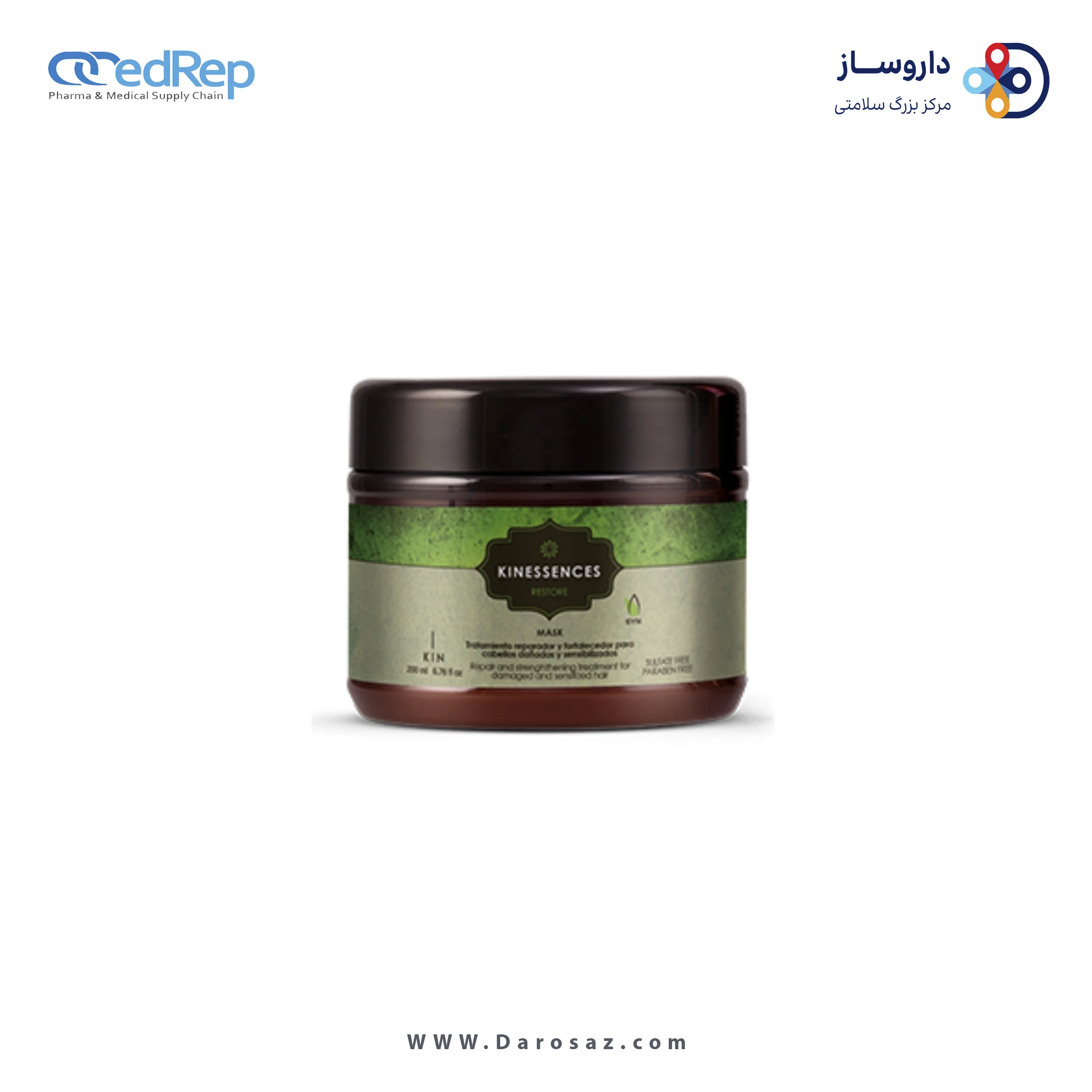فراورده های حالت دهنده ،نرم کننده وتثبیت کننده آرایش مو (کرمها ، لوسیونها وروغنها) KIN KINESSENCES RESTORE MASK ‎ 8.0