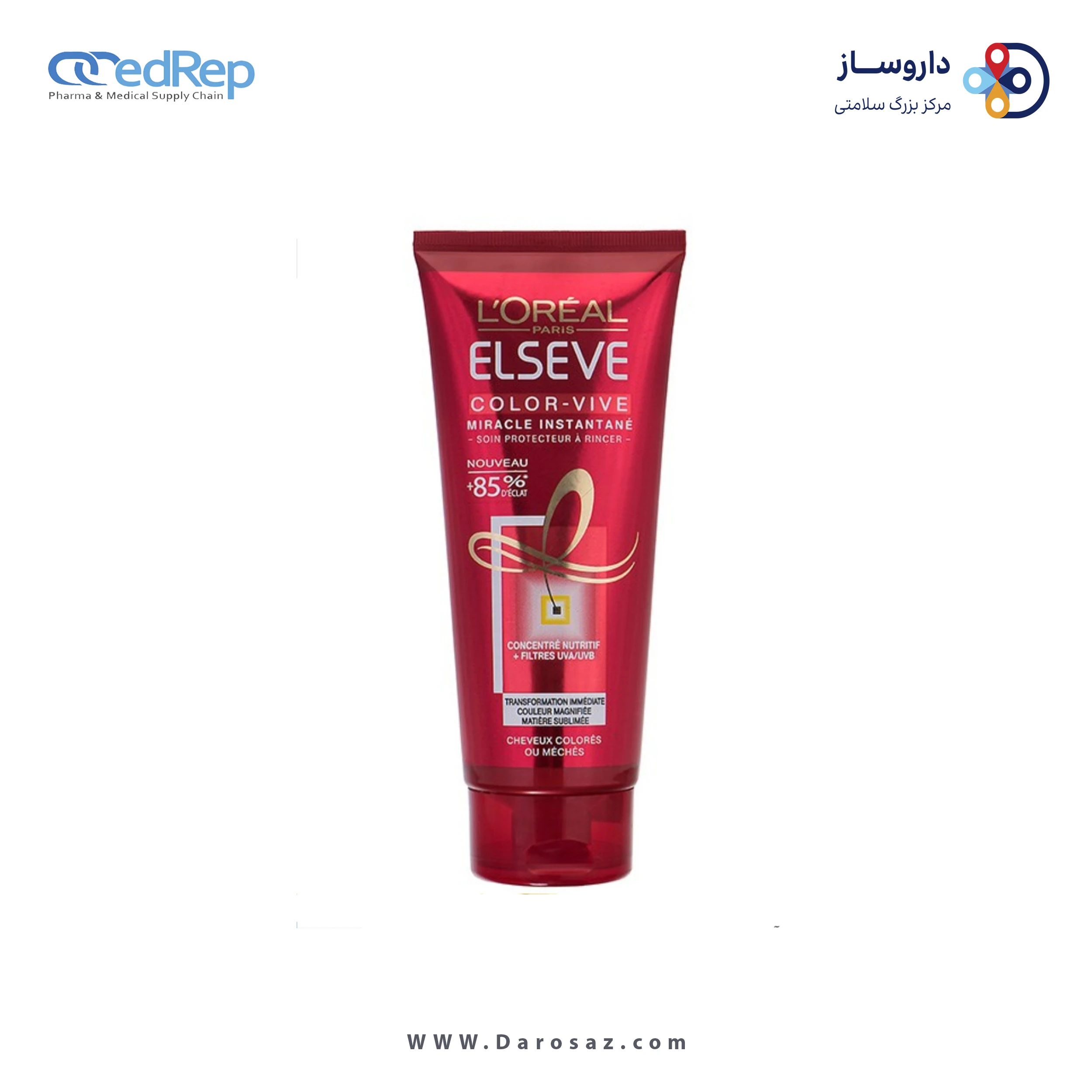 فراورده های حالت دهنده ،نرم کننده وتثبیت کننده آرایش مو (کرمها ، لوسیونها وروغنها) L'OREAL PARIS ELSEVE COLOR VIVE MIRACLE INSTANTANE