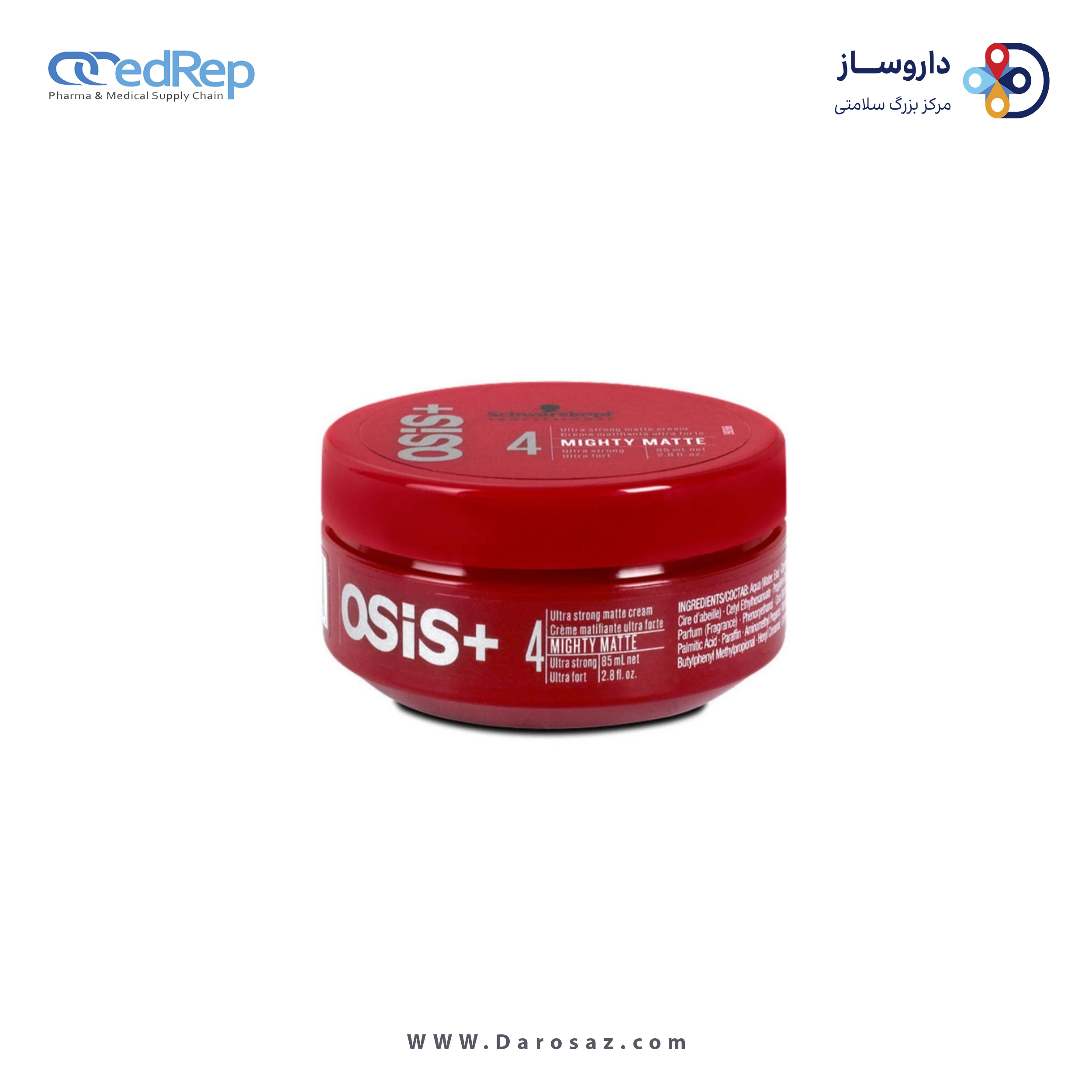 فراورده های حالت دهنده ،نرم کننده وتثبیت کننده آرایش مو (کرمها ، لوسیونها وروغنها) OSIS MIGHTY MATTE Ultra strong matte cream _