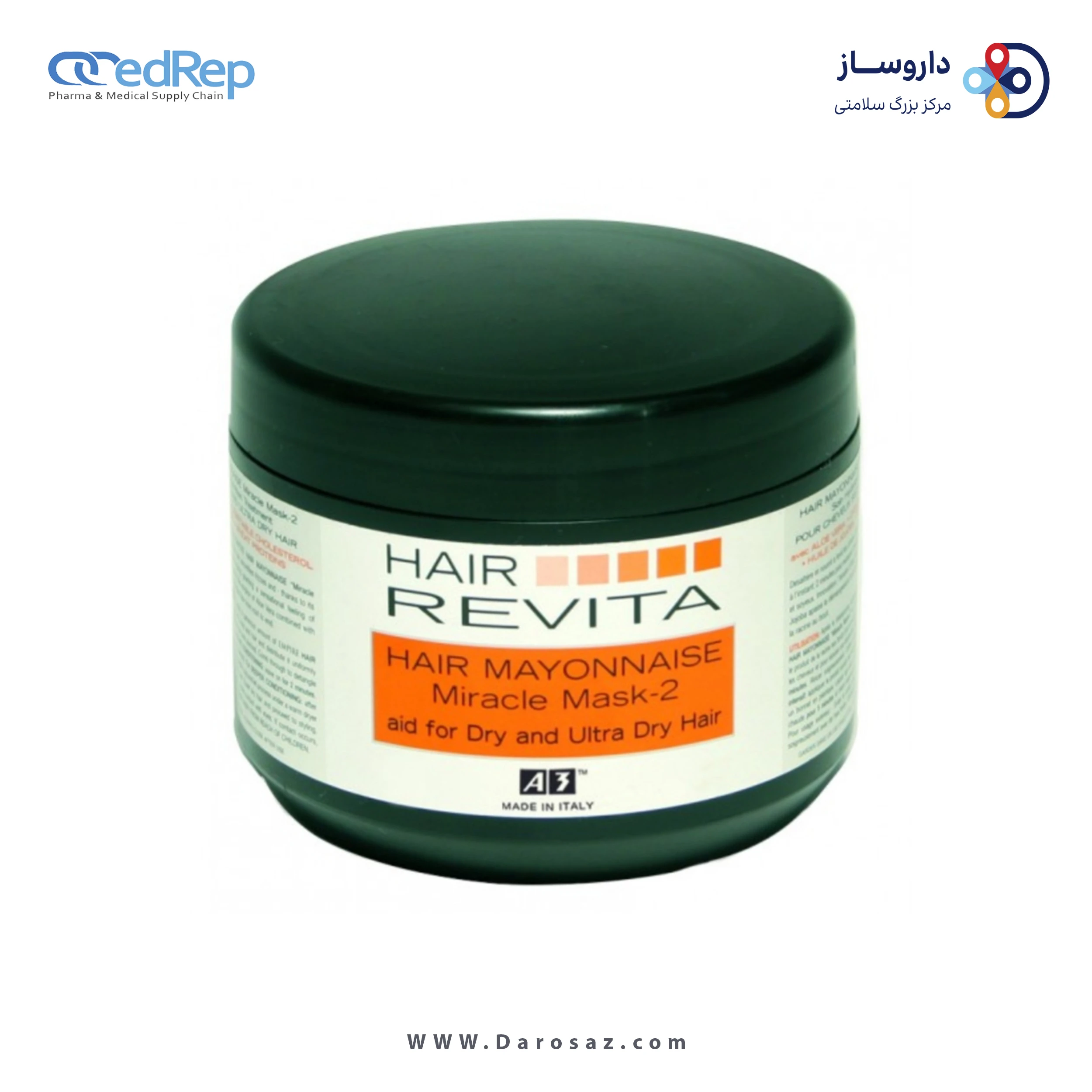 فراورده های حالت دهنده ،نرم کننده وتثبیت کننده آرایش مو (کرمها ، لوسیونها وروغنها) A3 HAIR REVITA HYDRA SILK MIRACLE MASK1