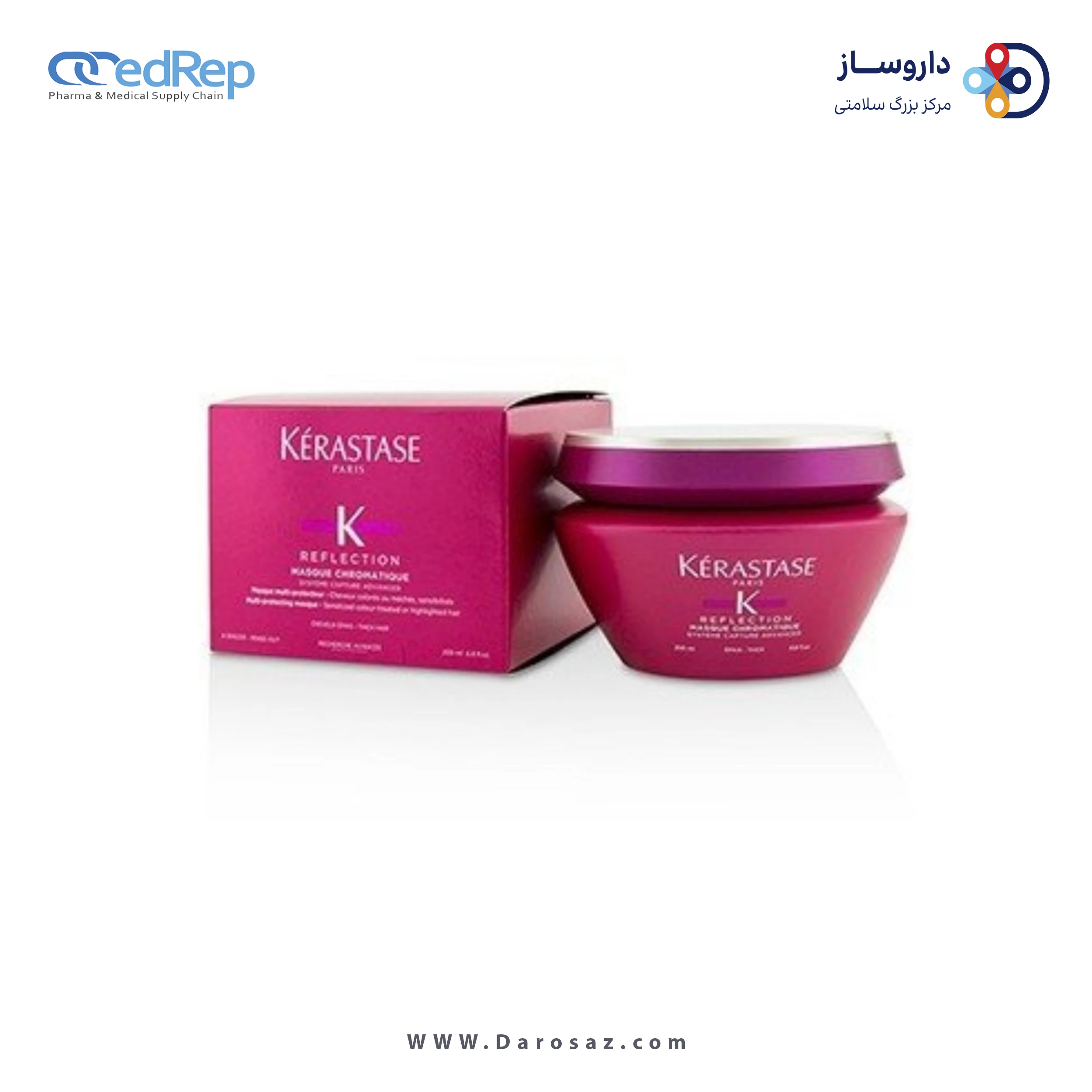 فراورده های حالت دهنده ،نرم کننده وتثبیت کننده آرایش مو (کرمها ، لوسیونها وروغنها) KERASTASE REFLECTION MASQUE CHROMATIQUE MULTI PROTECTING MASQUE SENSITIZED COLOUR TREATED OR HIGHLIGHTED HAIR 200ml
