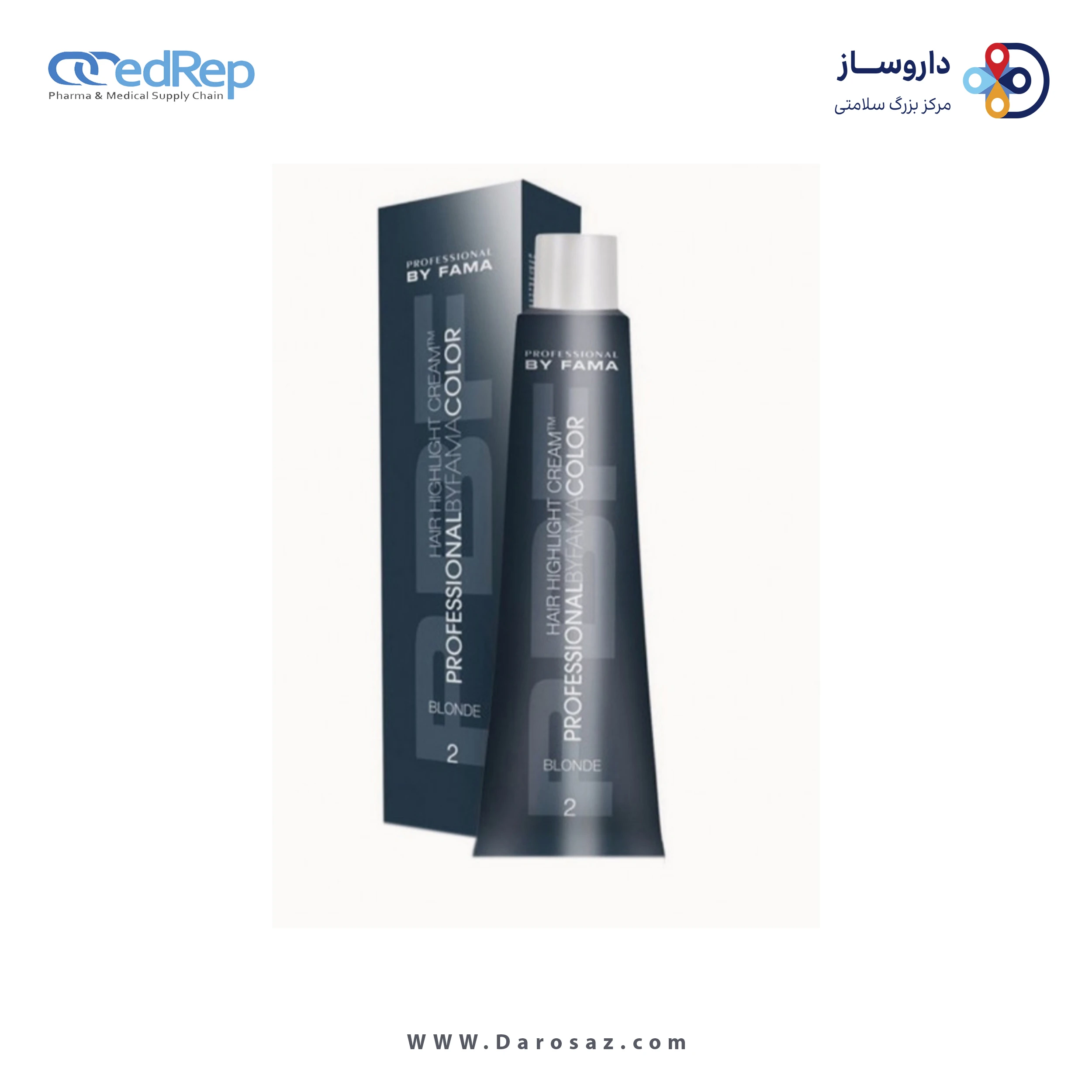 فراورده های حالت دهنده ،نرم کننده وتثبیت کننده آرایش مو (کرمها ، لوسیونها وروغنها) PROFESSIONAL BY FAMA HAIR HIGHLIGHT CREAM PROFESSIONAL BY FAMA COLOR BLONDE 2