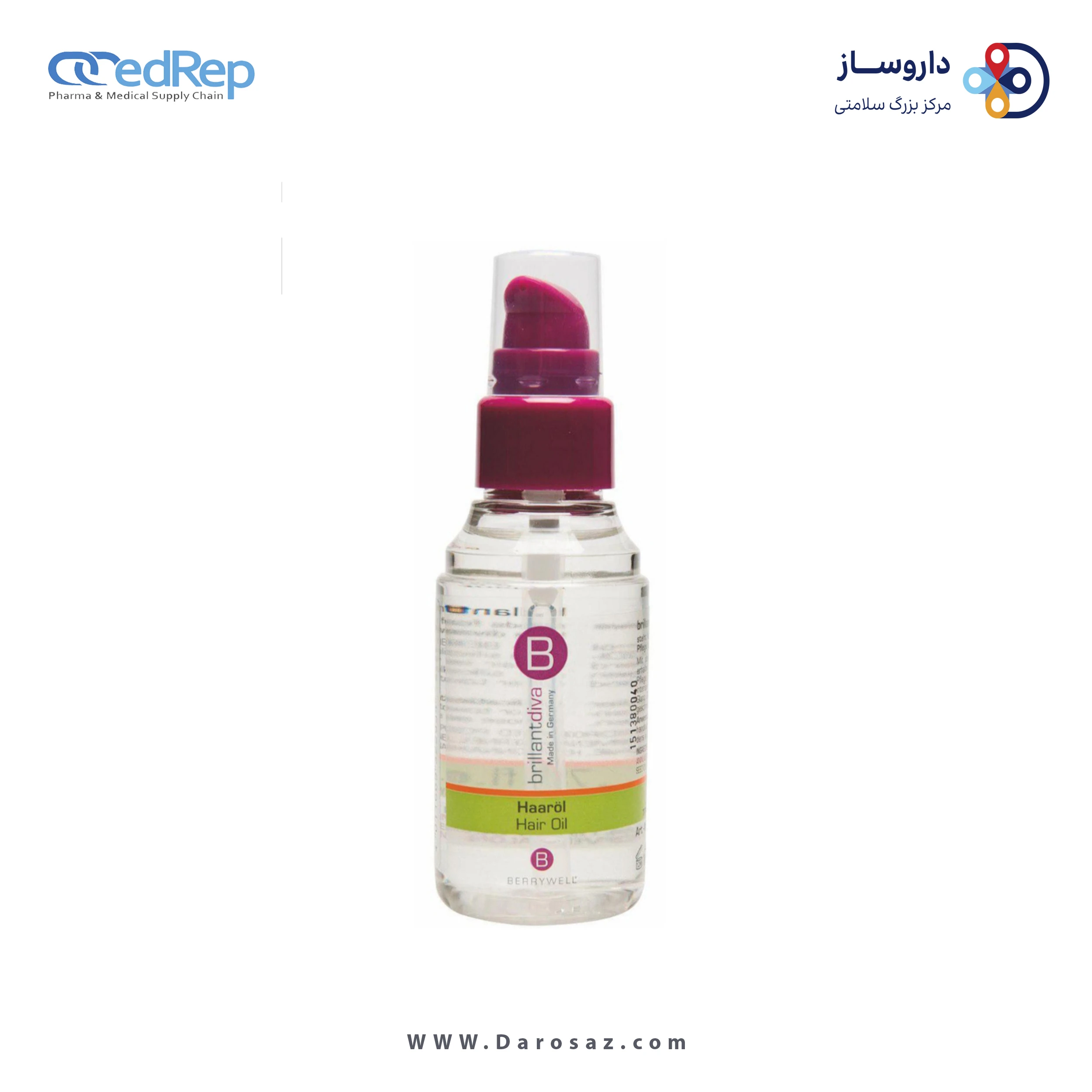 فراورده های حالت دهنده ،نرم کننده وتثبیت کننده آرایش مو (کرمها ، لوسیونها وروغنها) BERRYWELL HAIR OIL(HAAROL)