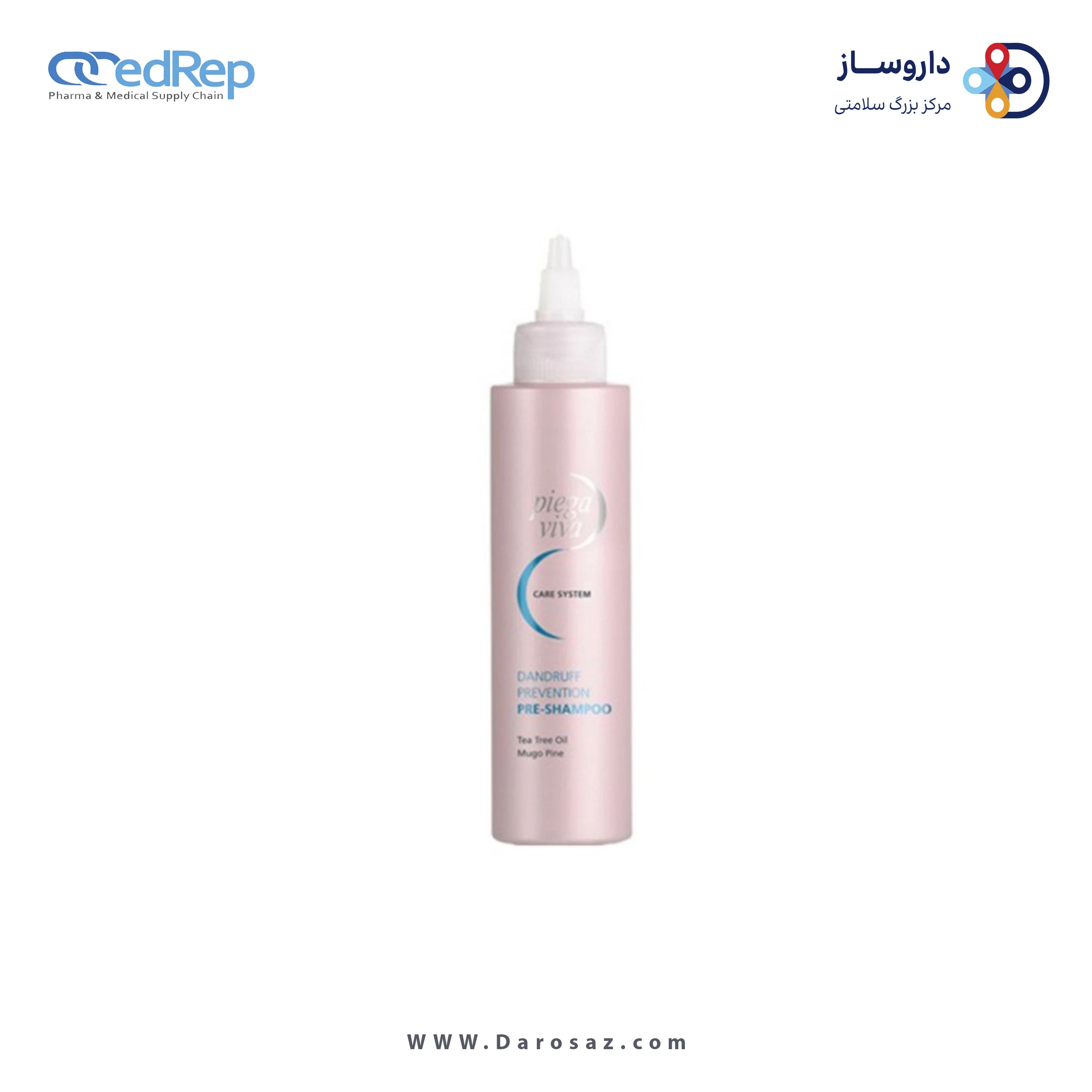 فراورده های حالت دهنده ،نرم کننده وتثبیت کننده آرایش مو (کرمها ، لوسیونها وروغنها) PIEGAVIVA DANDRUFF PRE SHAMPOO