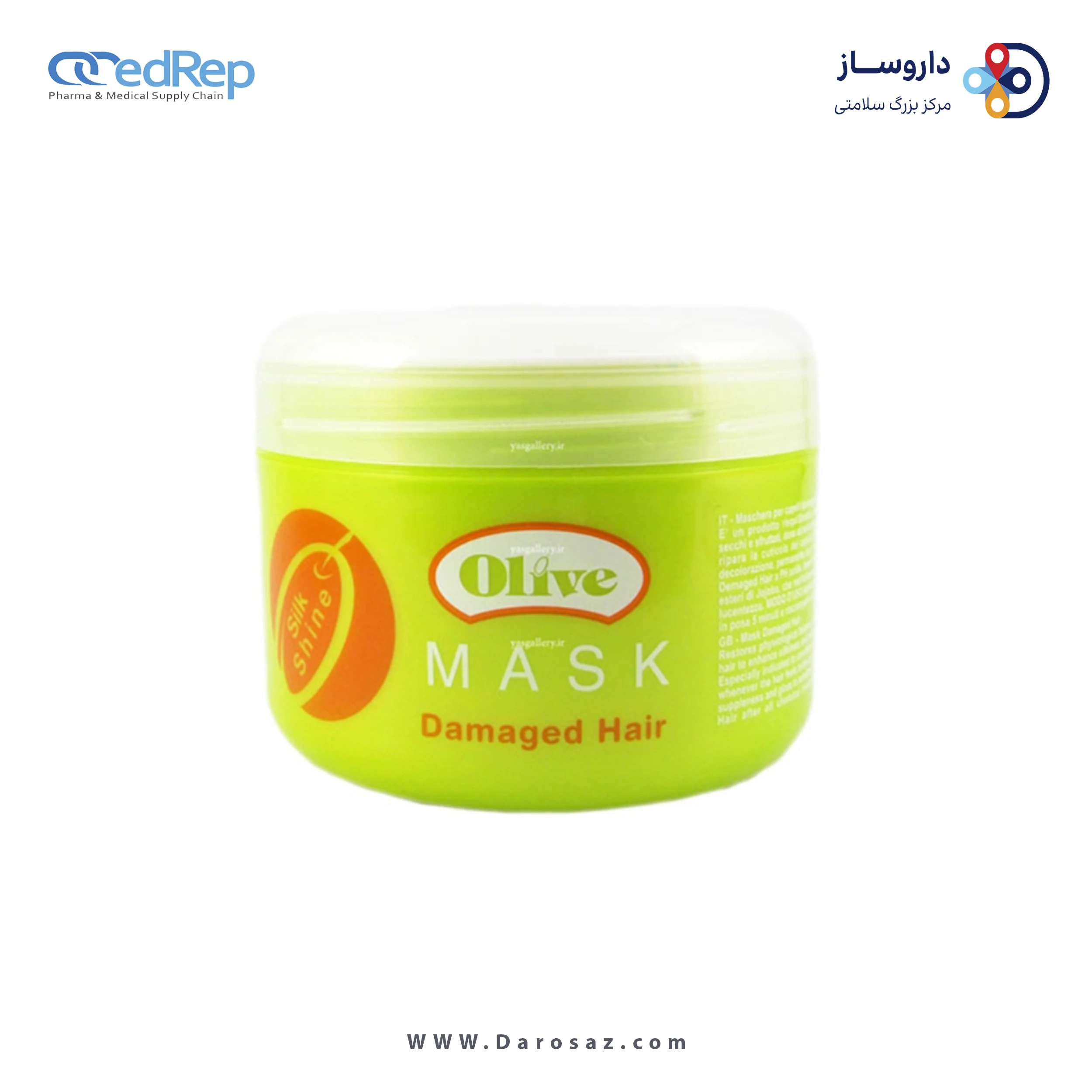فراورده های حالت دهنده ،نرم کننده وتثبیت کننده آرایش مو (کرمها ، لوسیونها وروغنها) OLIVE Mask for Damaged Hair
