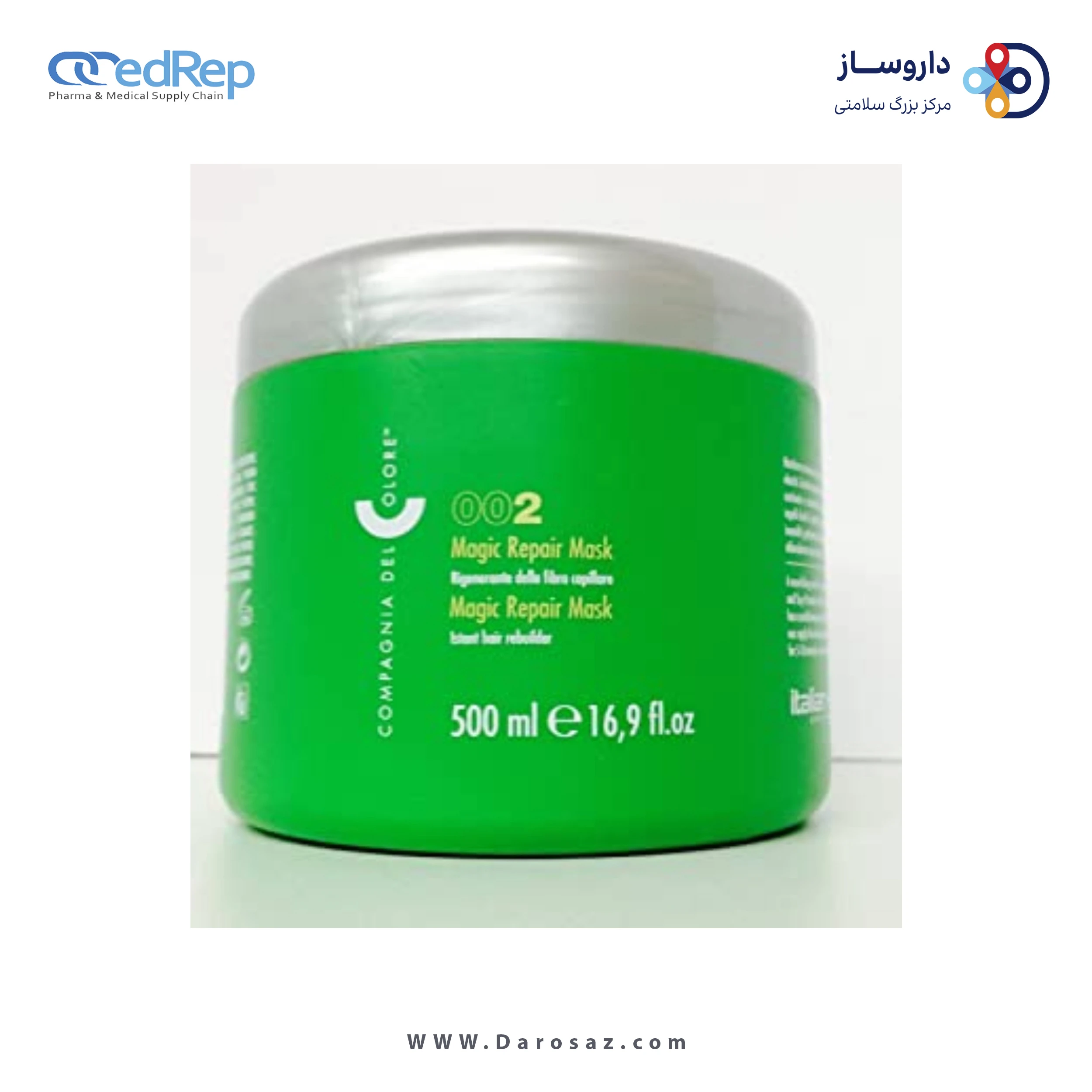 فراورده های حالت دهنده ،نرم کننده وتثبیت کننده آرایش مو (کرمها ، لوسیونها وروغنها) COMPAGNIA DEL COLORE Magic Repair Mask 002