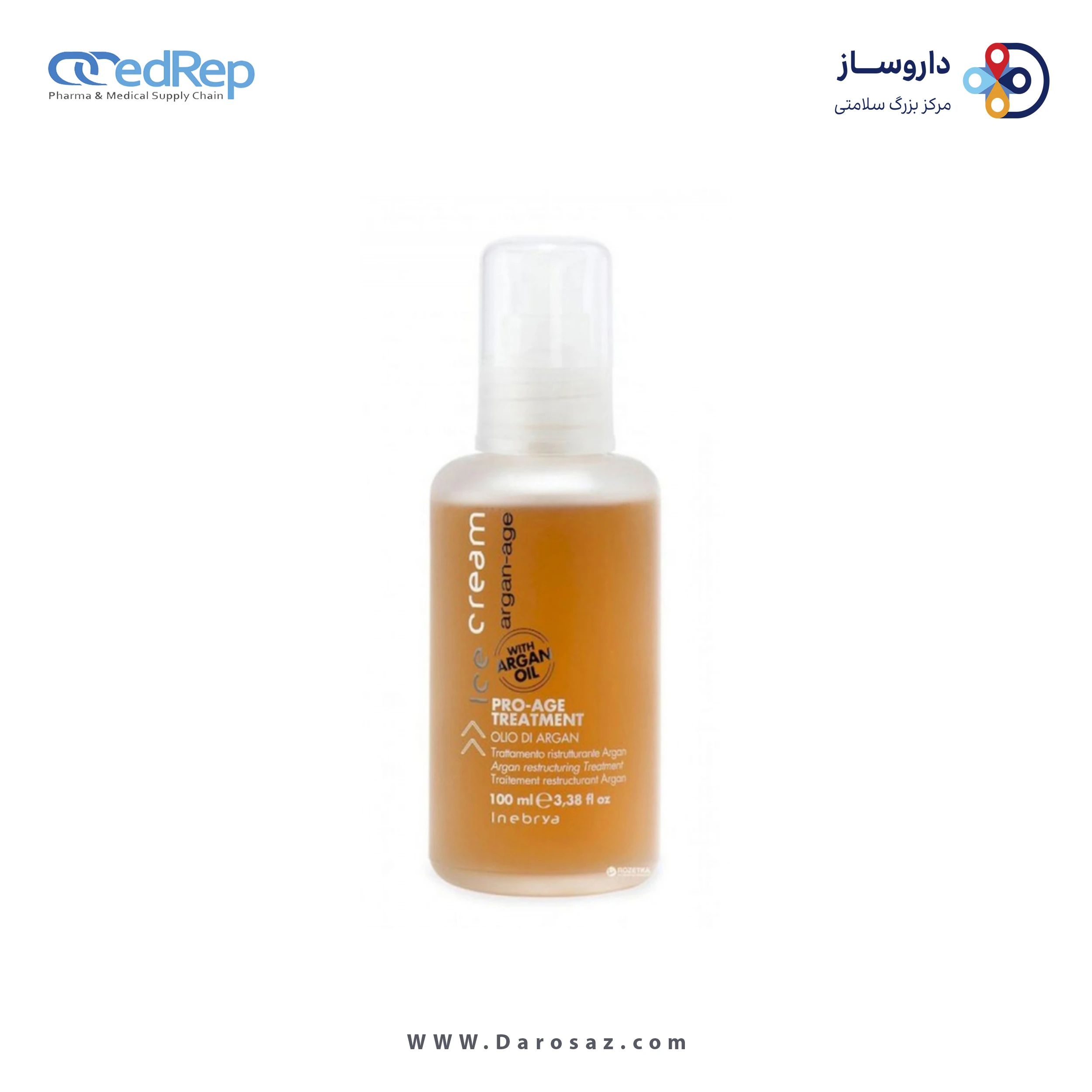 فراورده های حالت دهنده ،نرم کننده وتثبیت کننده آرایش مو (کرمها ، لوسیونها وروغنها) INEBRYA Crystal Serum 100ml