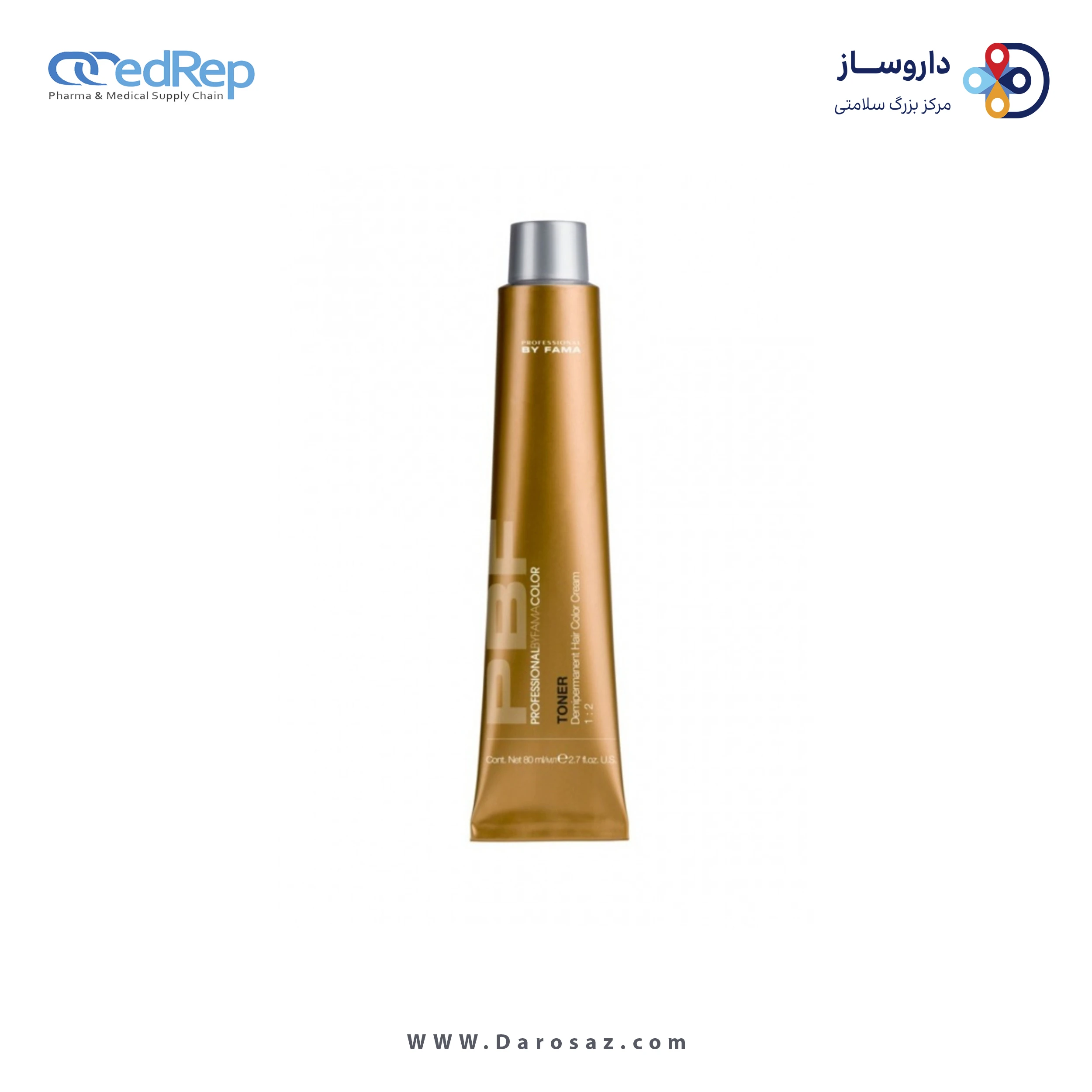 فراورده های حالت دهنده ،نرم کننده وتثبیت کننده آرایش مو (کرمها ، لوسیونها وروغنها) PROFESSIONAL BY FAMA PROFESSIONAL BY FAMA COLOR TONER DEMIPERMANENT HAIR COLOR CREAM O .93