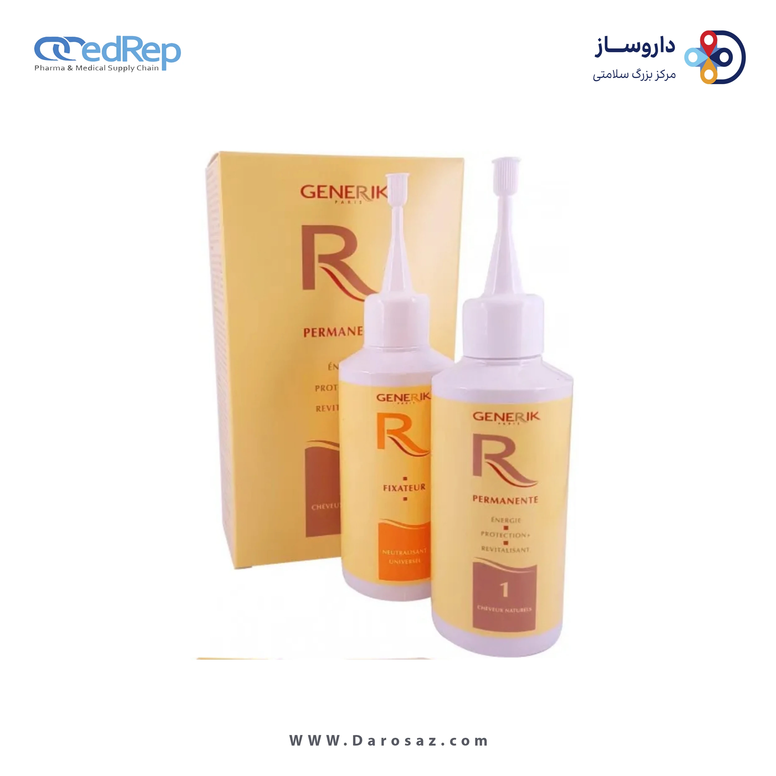 فراورده های حالت دهنده ،نرم کننده وتثبیت کننده آرایش مو (کرمها ، لوسیونها وروغنها) GENERIK PERM 1 ( PERM 1 NATURAL HAIR )