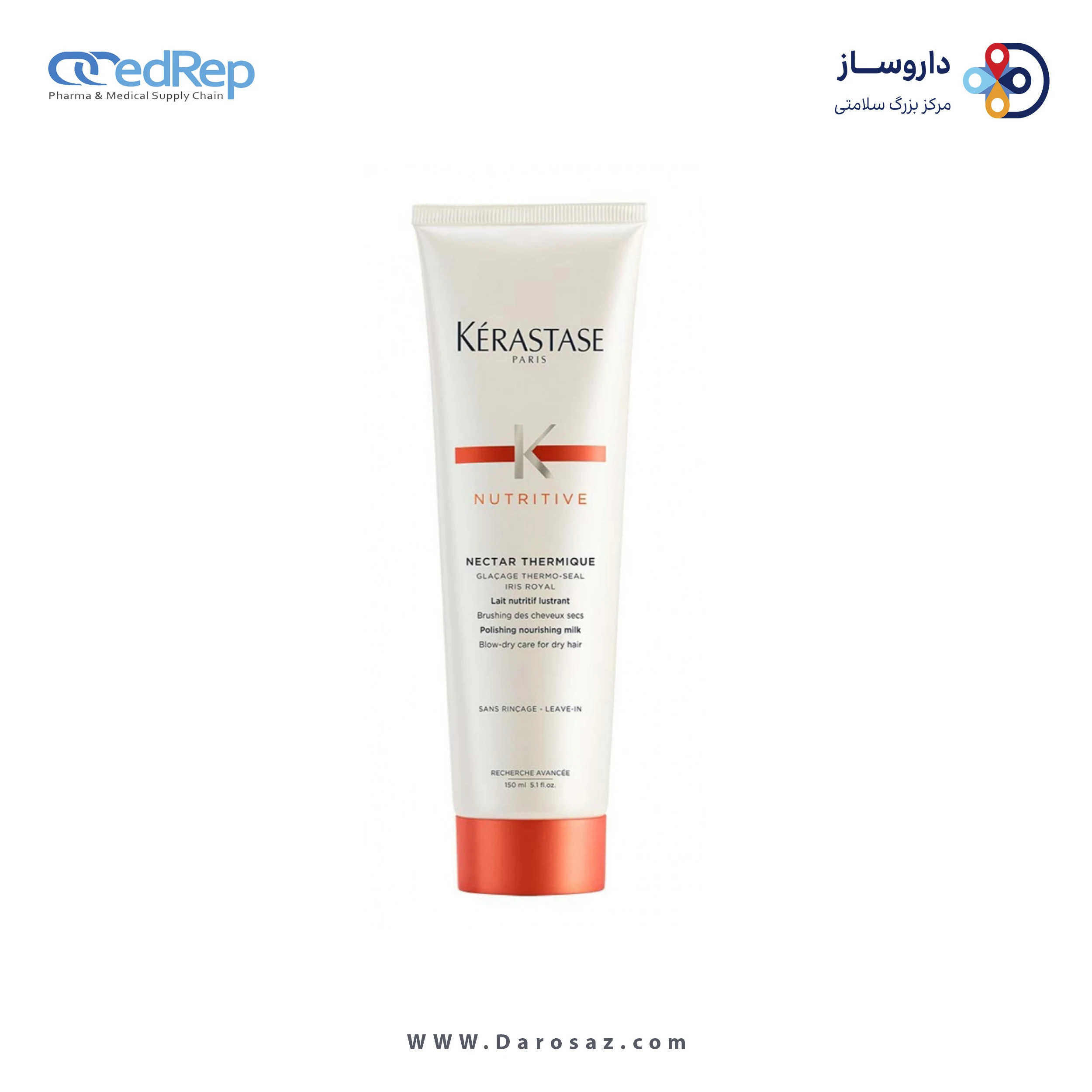 فراورده های حالت دهنده ،نرم کننده وتثبیت کننده آرایش مو (کرمها ، لوسیونها وروغنها) KERASTASE Nutritive Nectar Thermique / Polishing Nourishing Milk / Anti Roughness / Anti Dullness 150 ml packaging 1