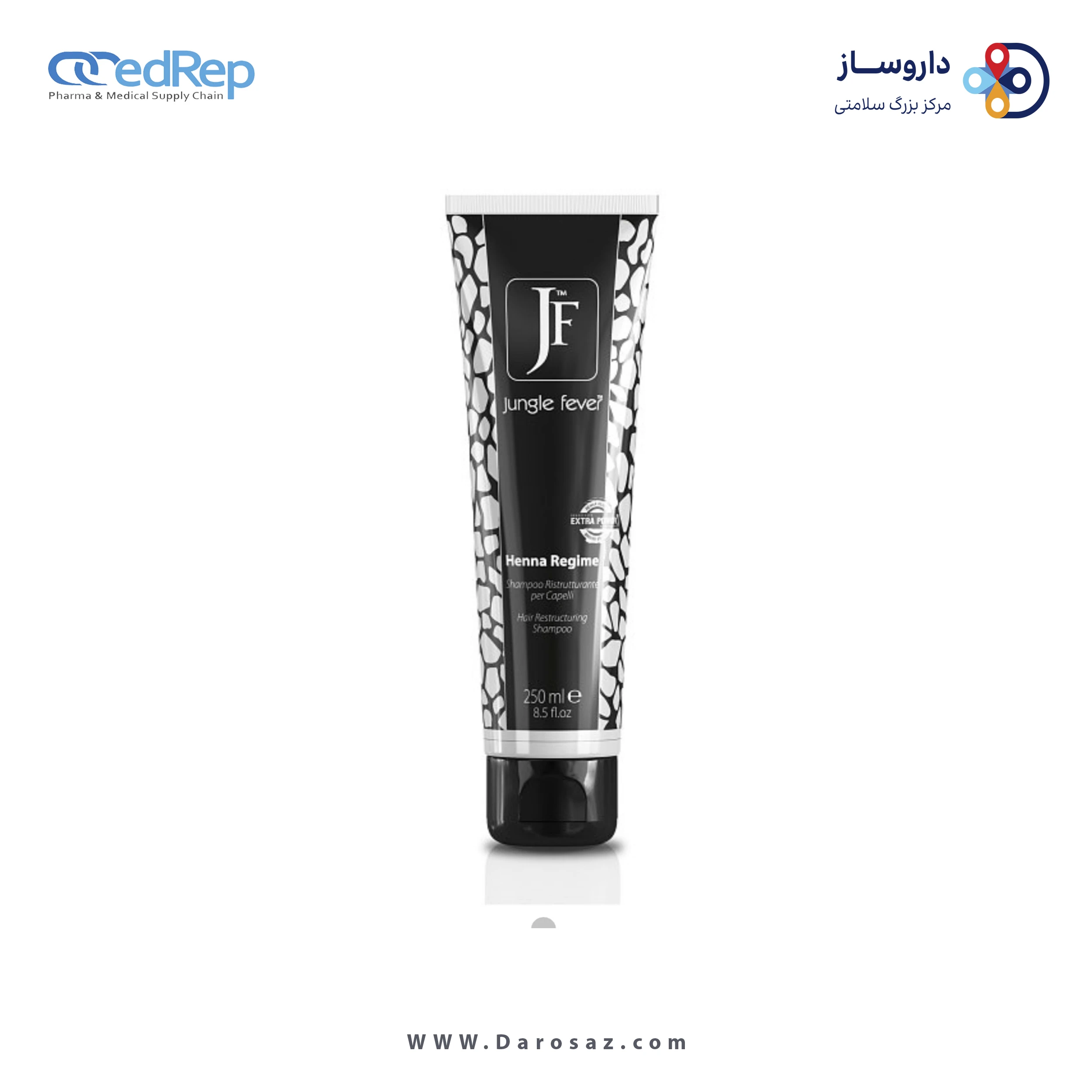 فراورده های حالت دهنده ،نرم کننده وتثبیت کننده آرایش مو (کرمها ، لوسیونها وروغنها) JUNGLE FEVER Henna Regime Hair Restructuring Mask
