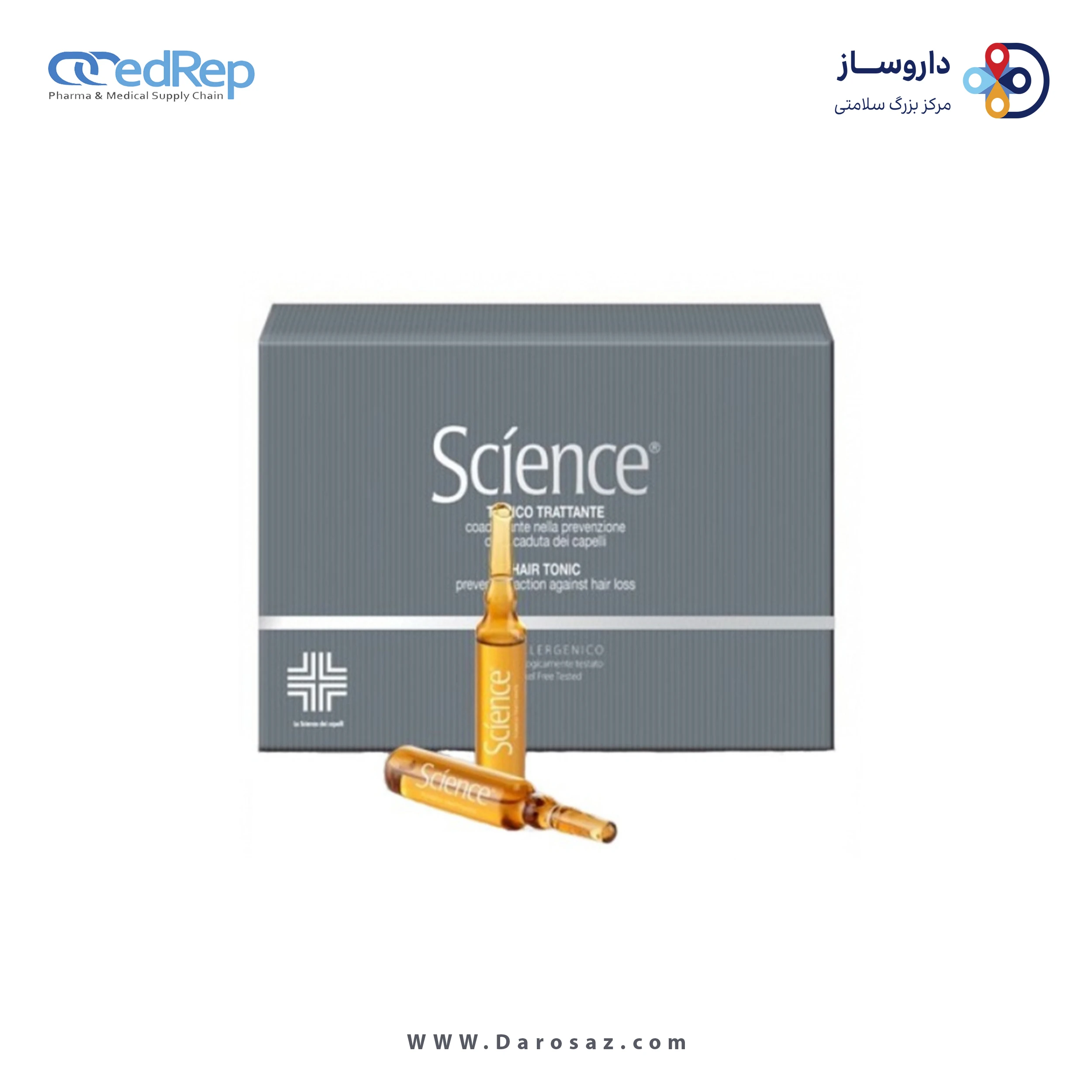 فراورده های حالت دهنده ،نرم کننده وتثبیت کننده آرایش مو (کرمها ، لوسیونها وروغنها) SCIENCE Hair Tonic Preventive Action Against Hair Loss Vial
