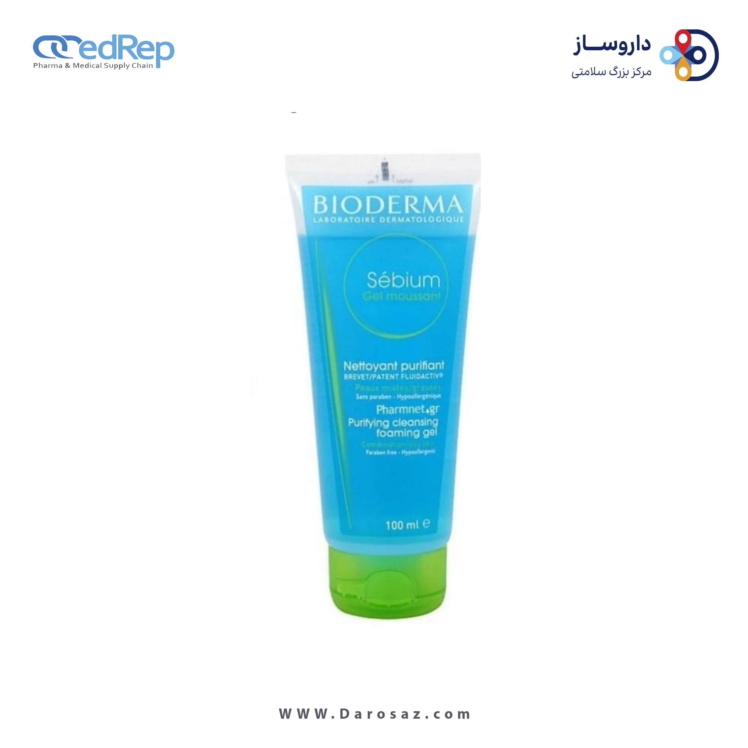 فراورده های پاک کننده آرایش از چشمها وصورت BIODERMA SENSIBIO GEL MOUSSANT