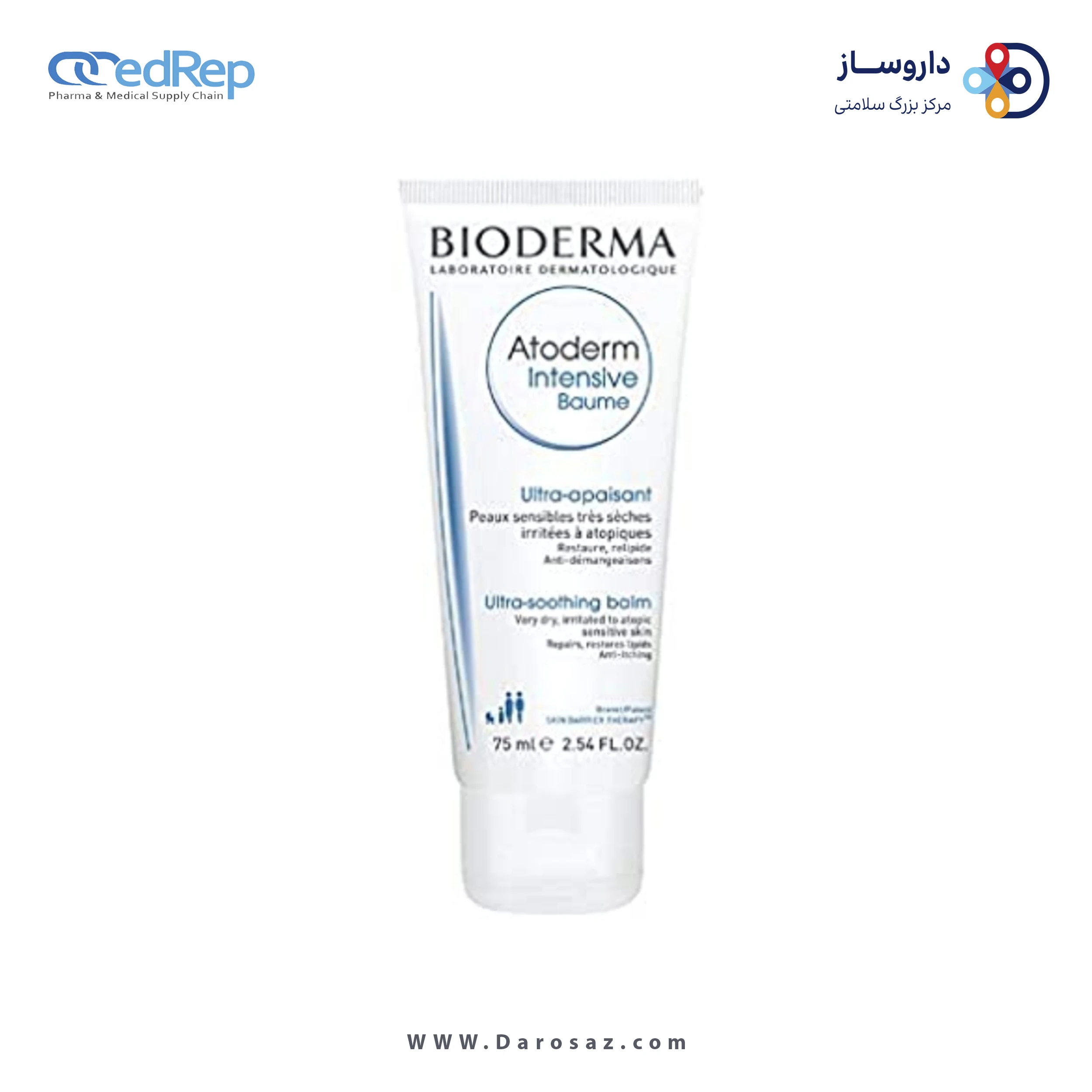 کرمها ، امولسیونها ، لوسیونها ، ژلها و روغنها برای پوست (دست ، صورت ، پا و...)BIODERMA ATODERM INTENSIVE BALM 75 ML